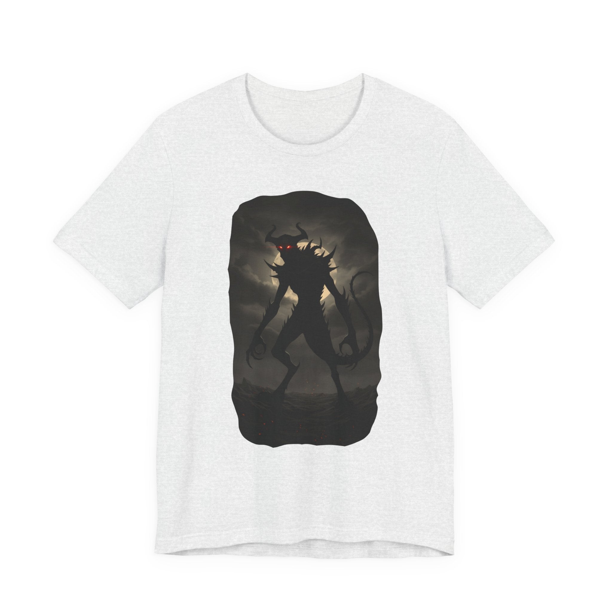 Monster Silhouette Tee — Dark Shadow Demon Graphic T-Shirt