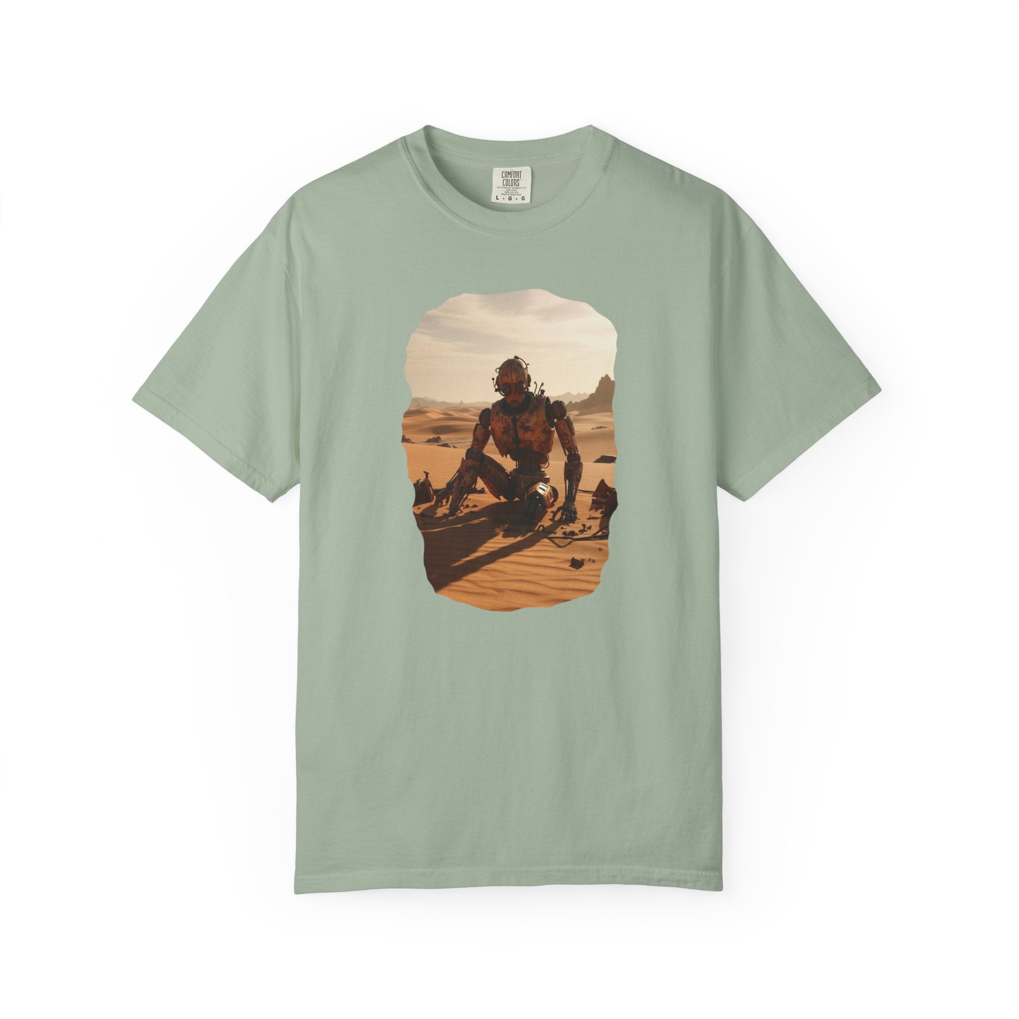Desert Surfer T-Shirt — Vintage Sunlit Sandboarding Graphic Tee