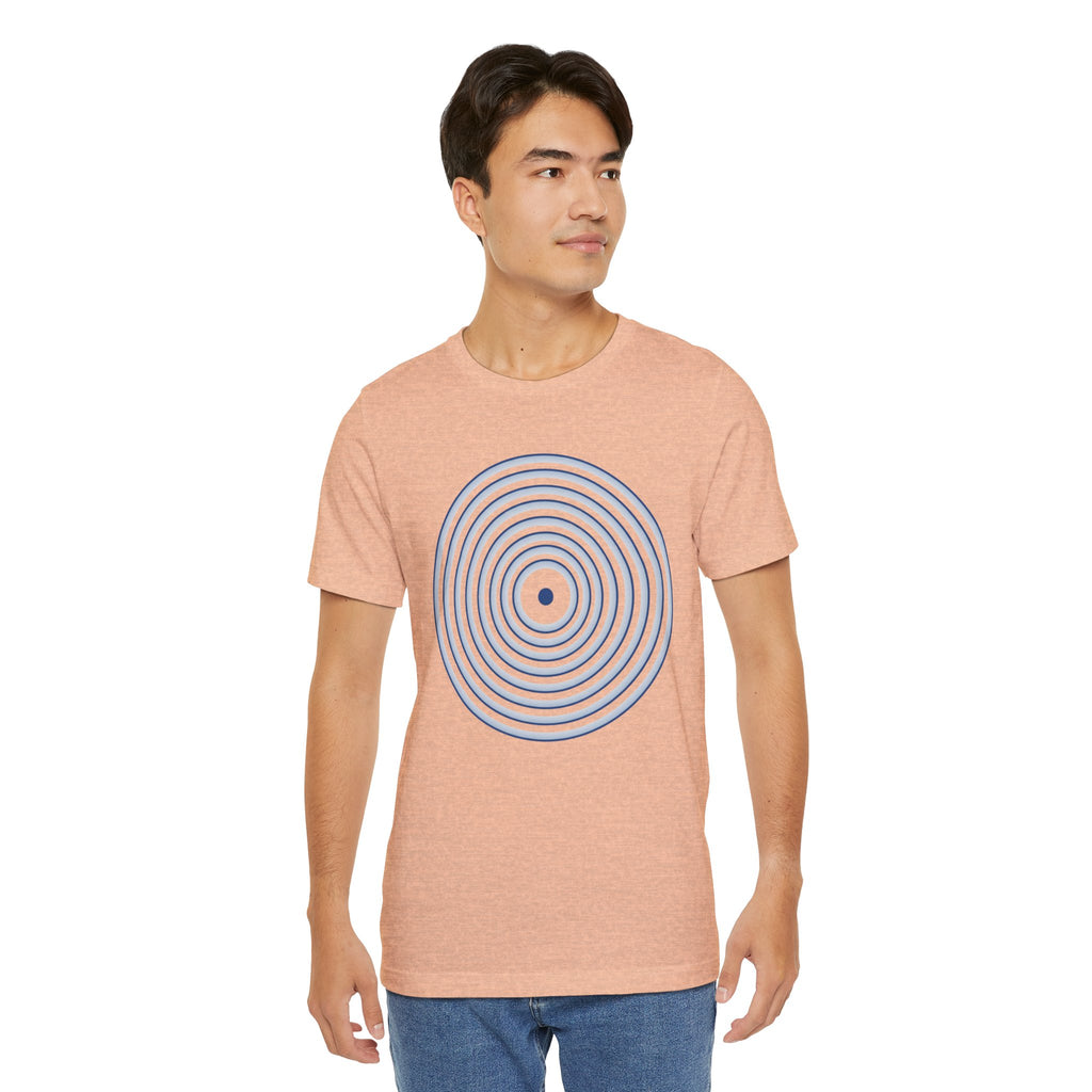 Concentric Circle Graphic Tee – Minimalist Retro Target Design