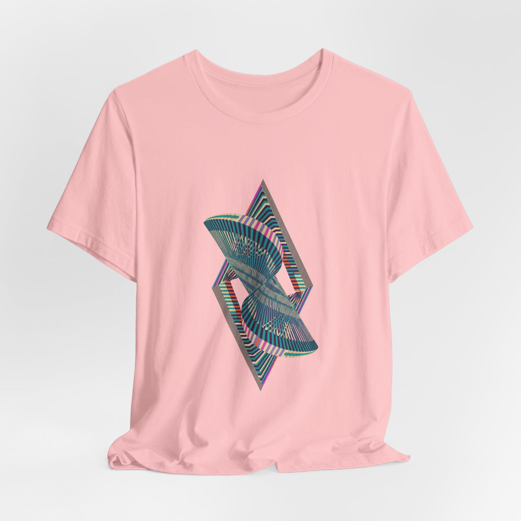 Abstract Geometric Wave Graphic Tee