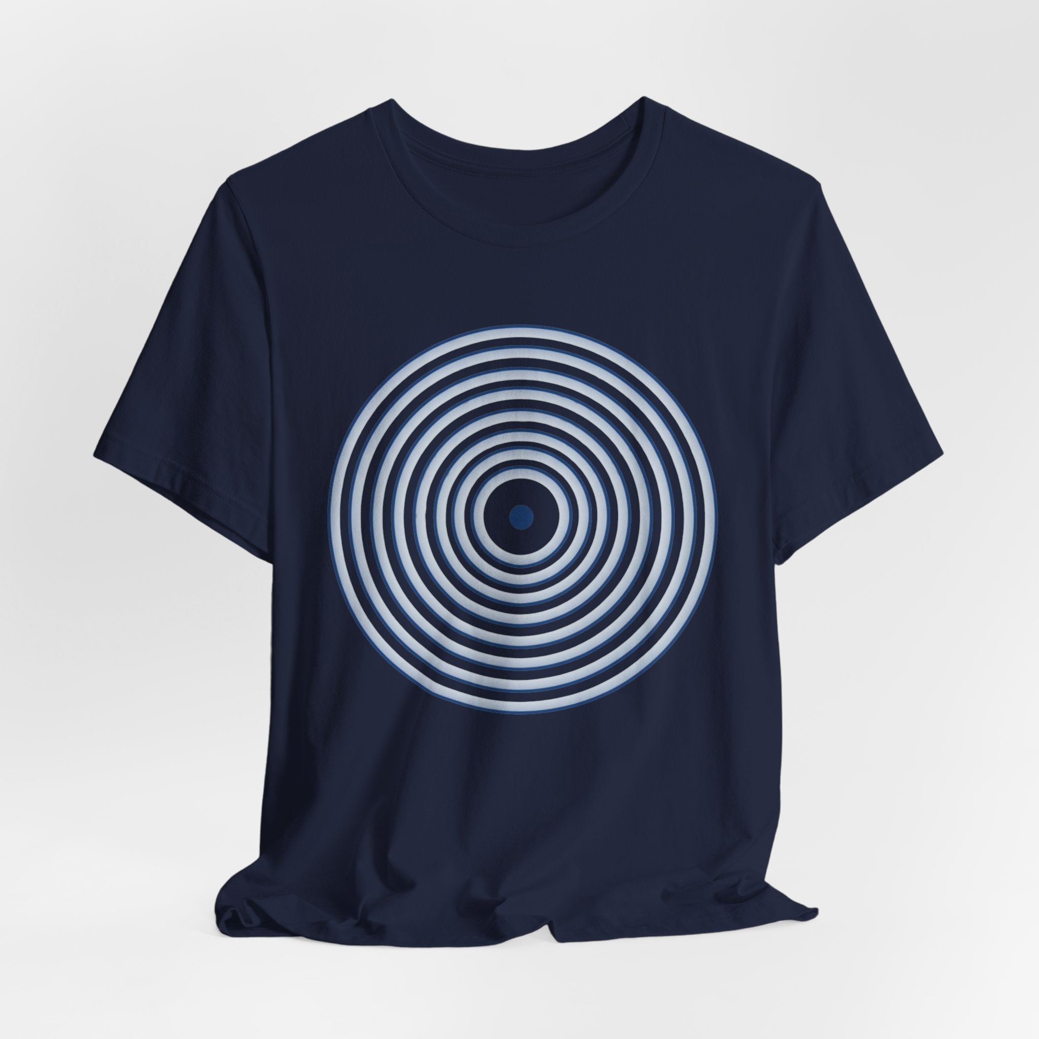 Concentric Circle Graphic Tee – Minimalist Retro Target Design