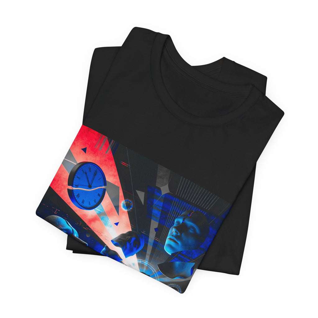 Spacewave Graphic Tee — Retro Futurism Cosmic Design