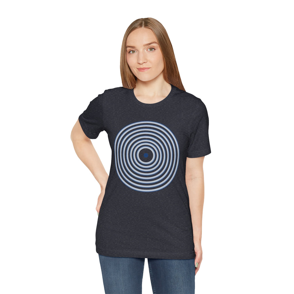 Concentric Circle Graphic Tee – Minimalist Retro Target Design