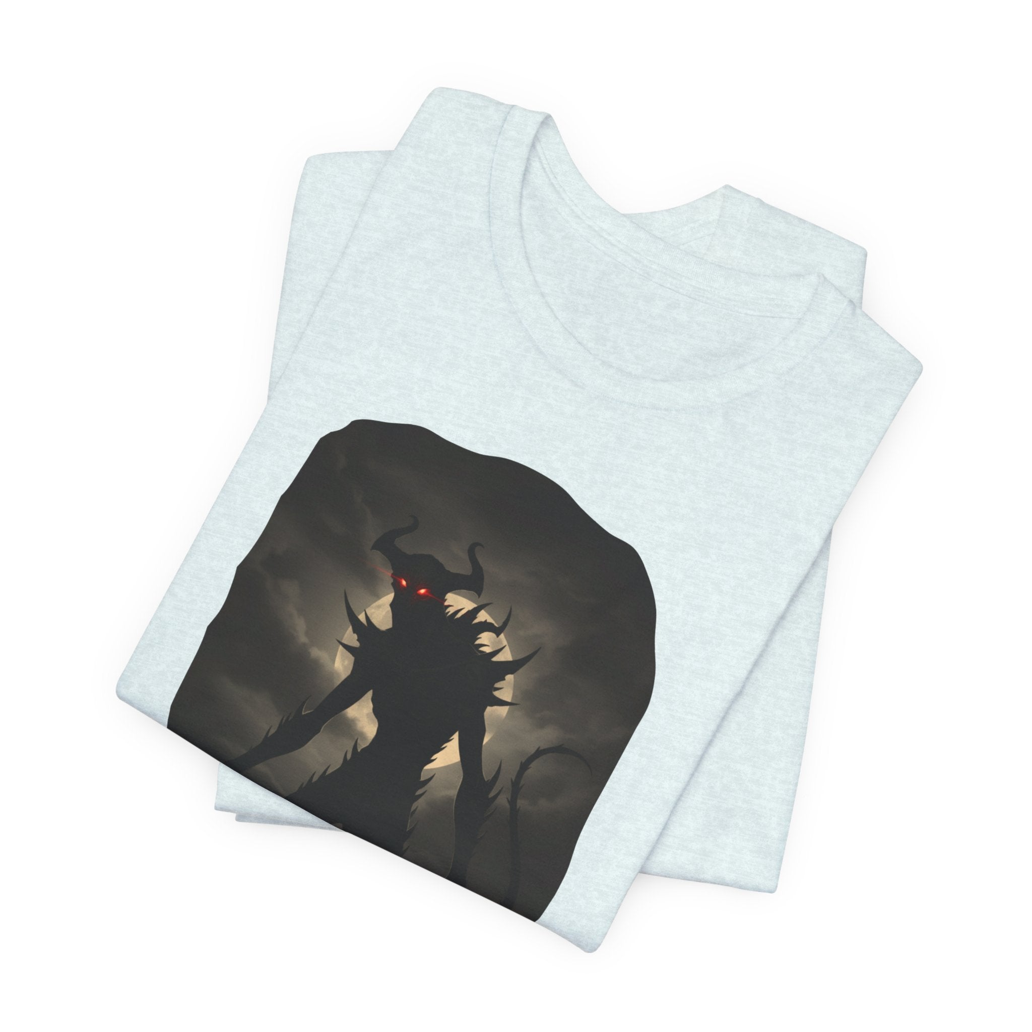 Monster Silhouette Tee — Dark Shadow Demon Graphic T-Shirt