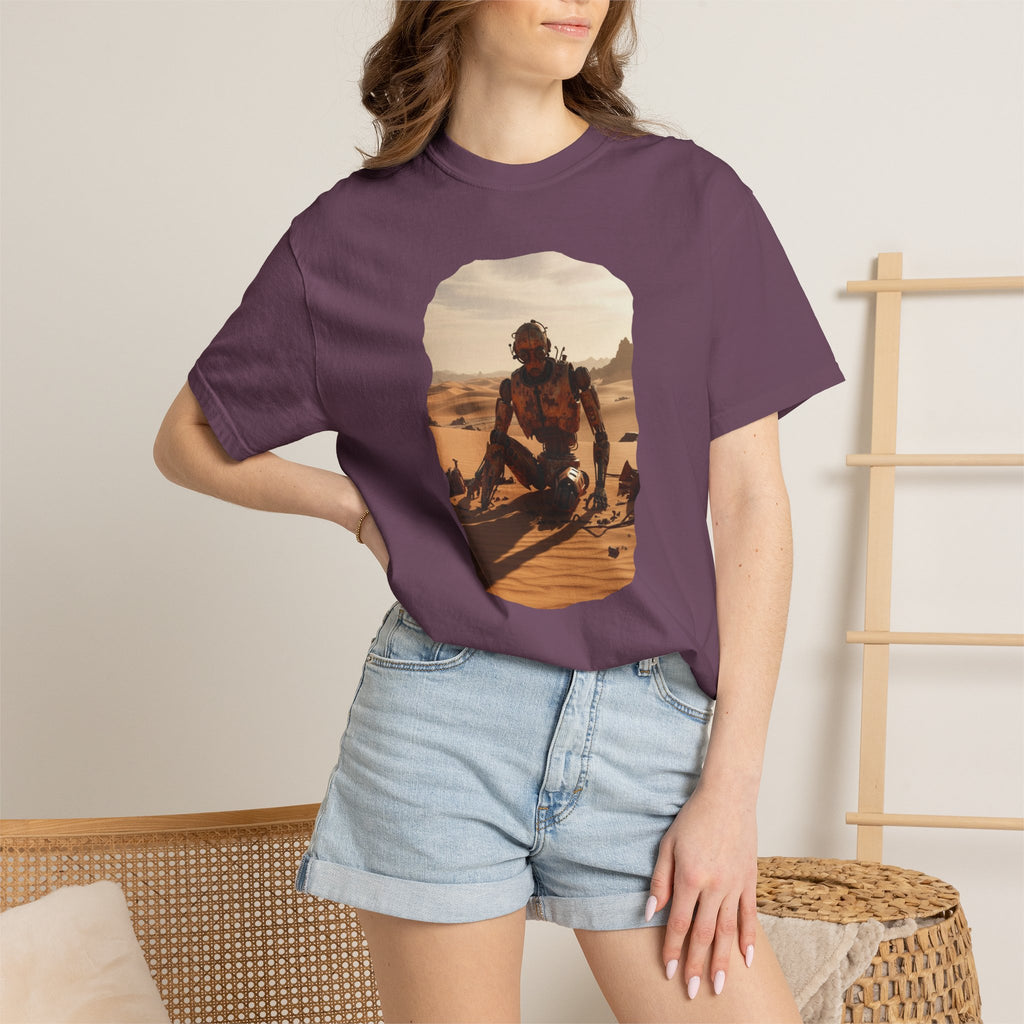 Desert Surfer T-Shirt — Vintage Sunlit Sandboarding Graphic Tee