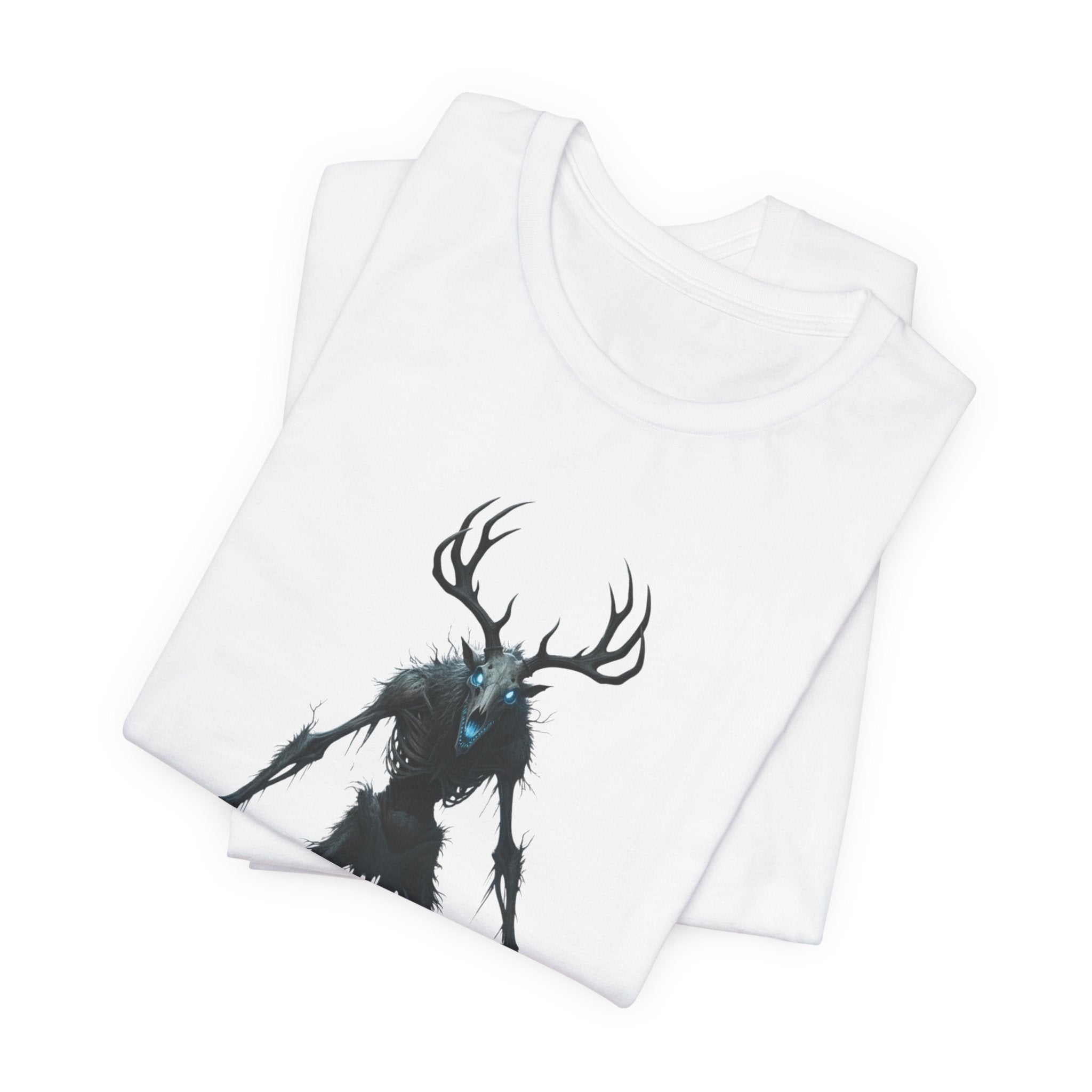 Wendigo Horror Tee — Creepy Deer Monster Graphic T-Shirt