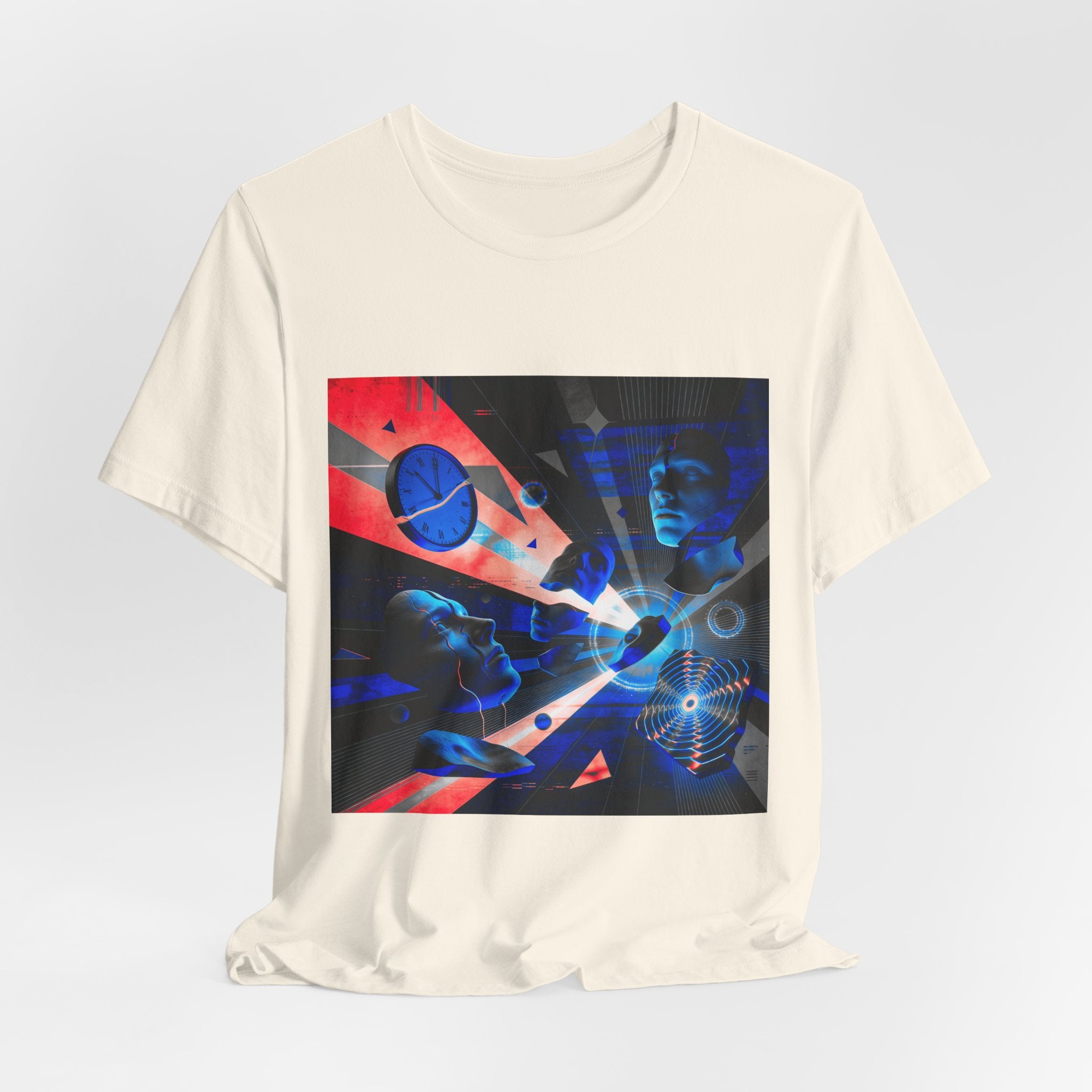 Spacewave Graphic Tee — Retro Futurism Cosmic Design