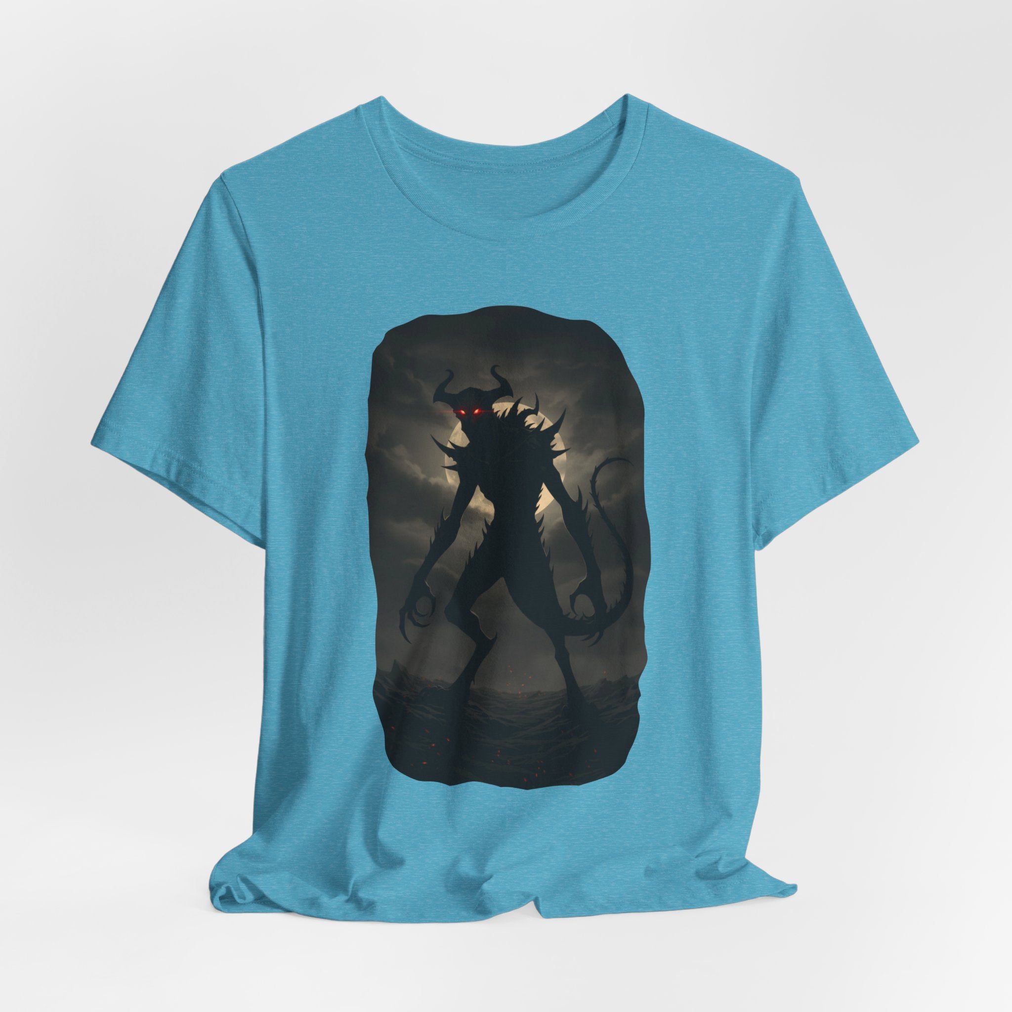 Monster Silhouette Tee — Dark Shadow Demon Graphic T-Shirt