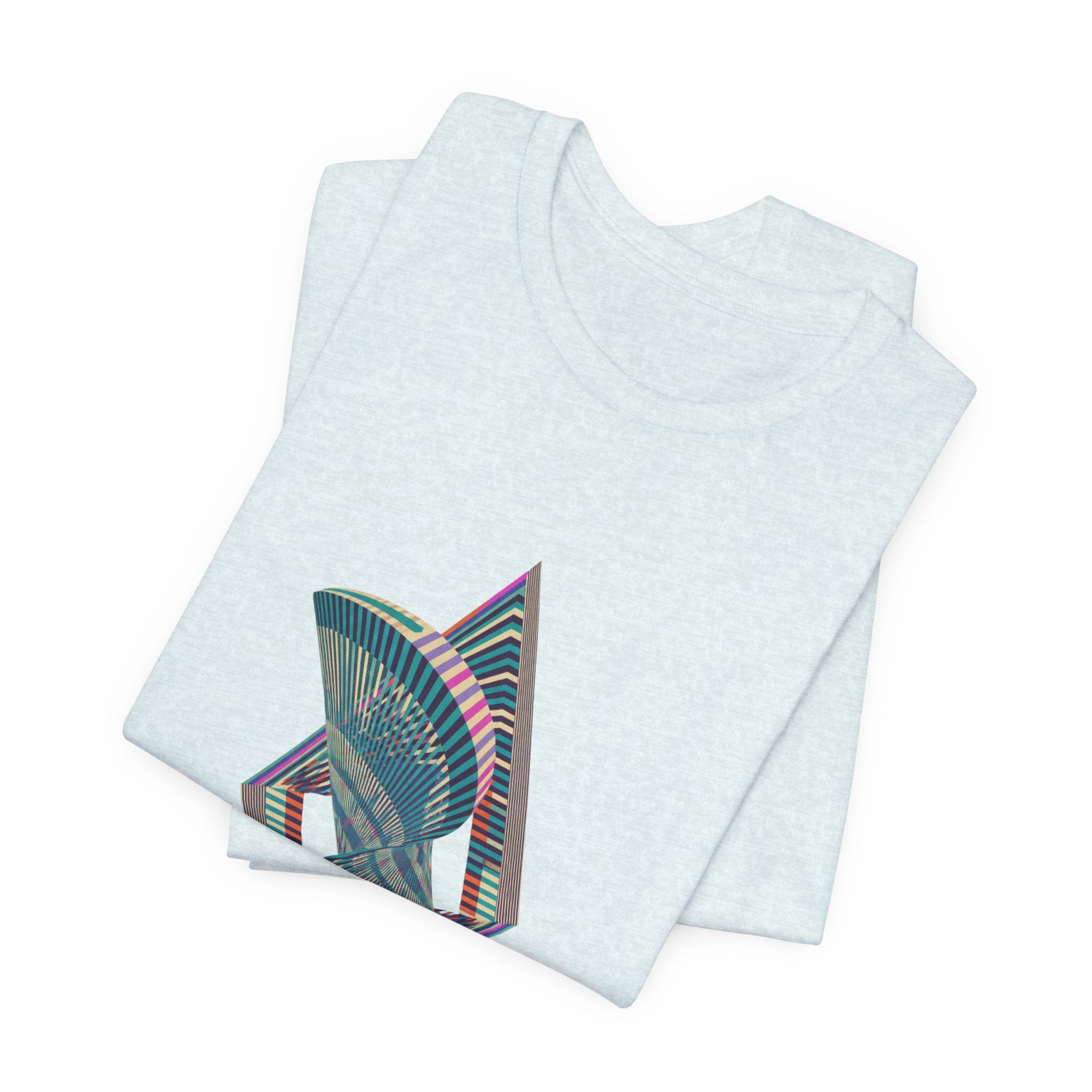 Abstract Geometric Wave Graphic Tee