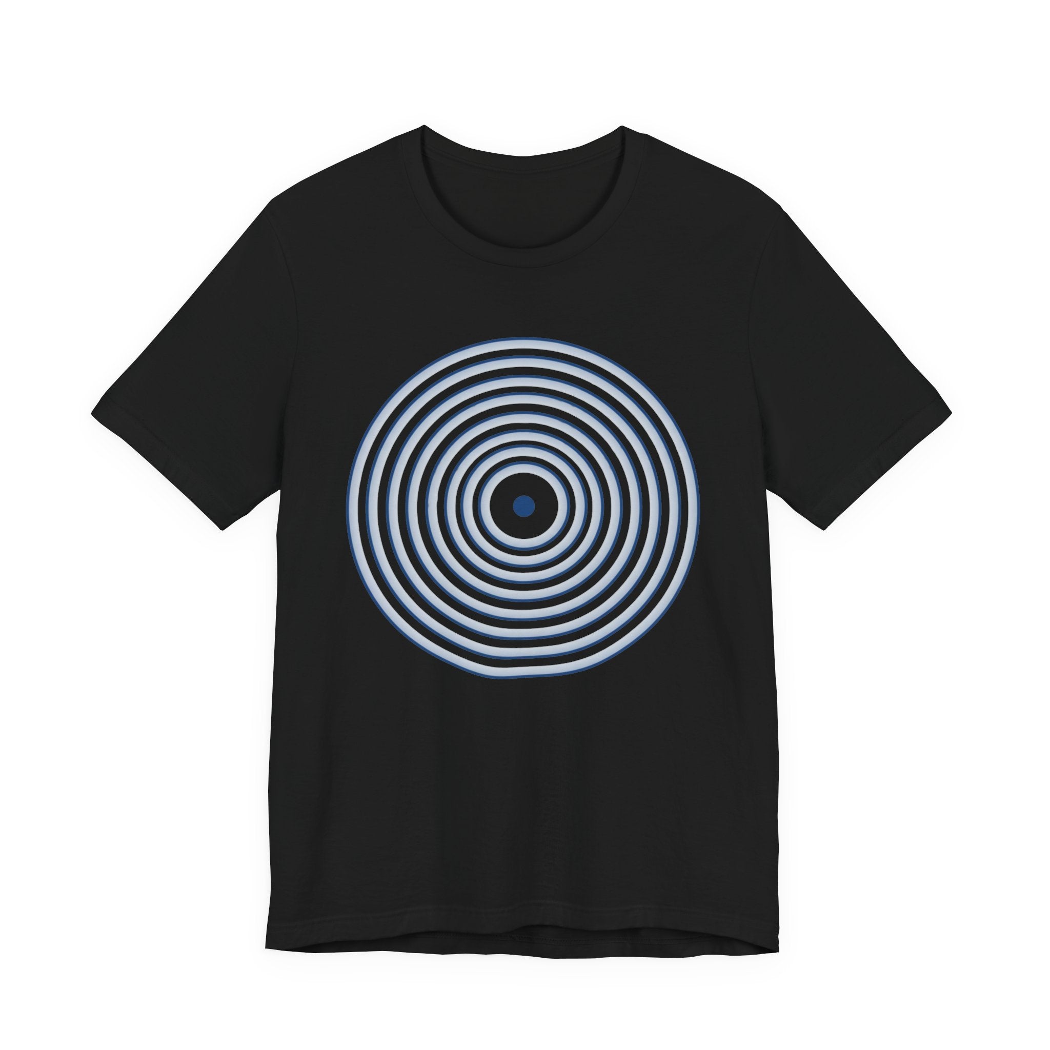 Concentric Circle Graphic Tee – Minimalist Retro Target Design