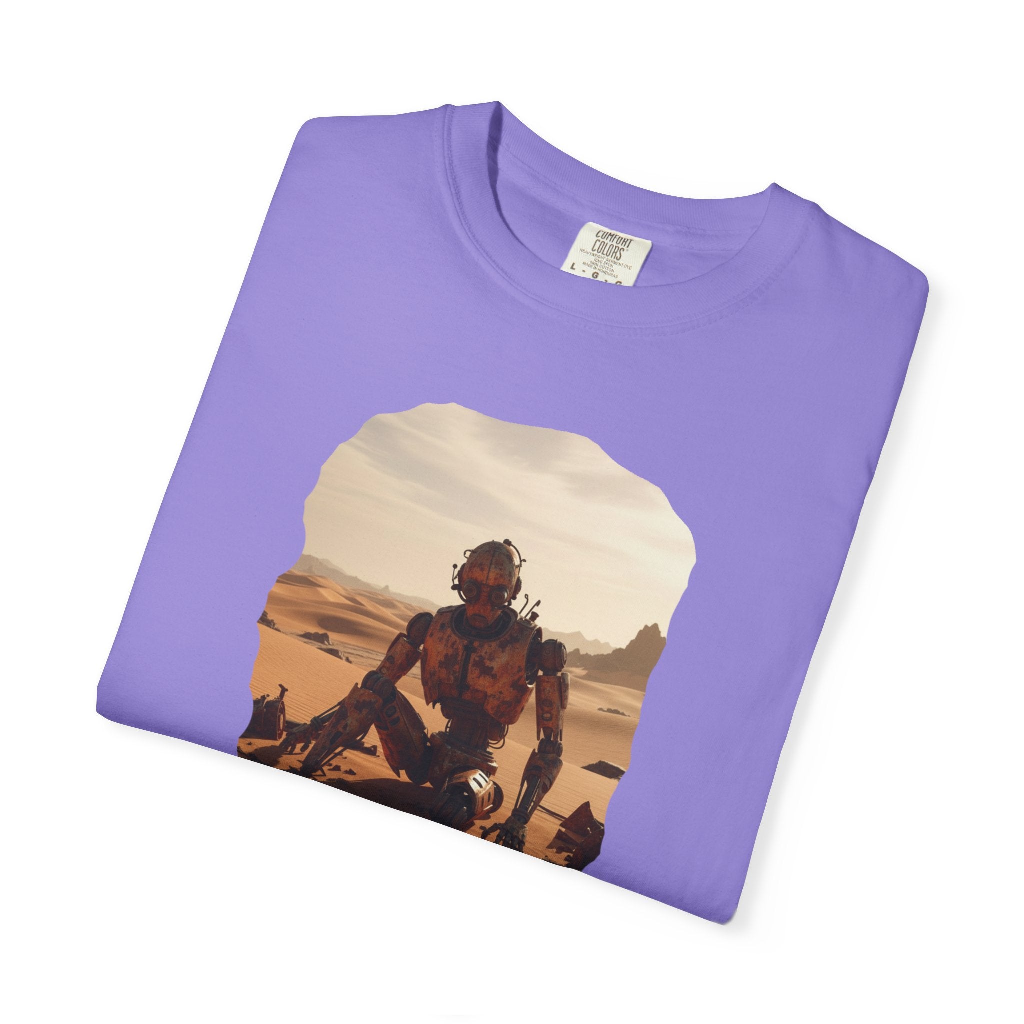 Desert Surfer T-Shirt — Vintage Sunlit Sandboarding Graphic Tee