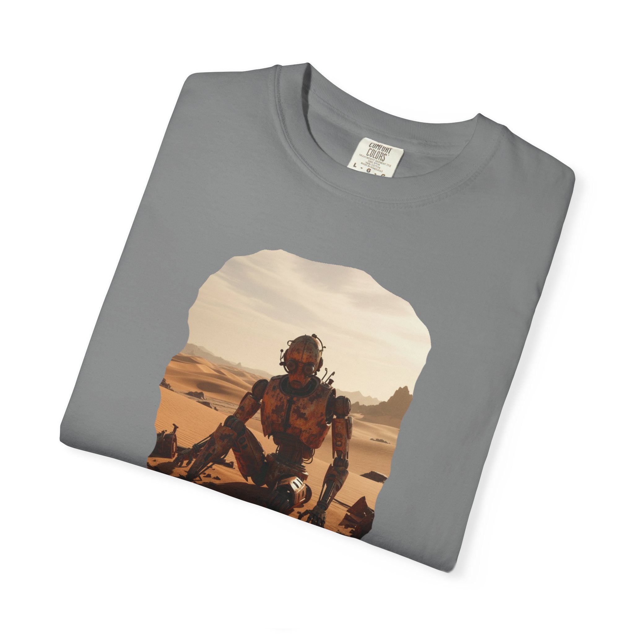 Desert Surfer T-Shirt — Vintage Sunlit Sandboarding Graphic Tee