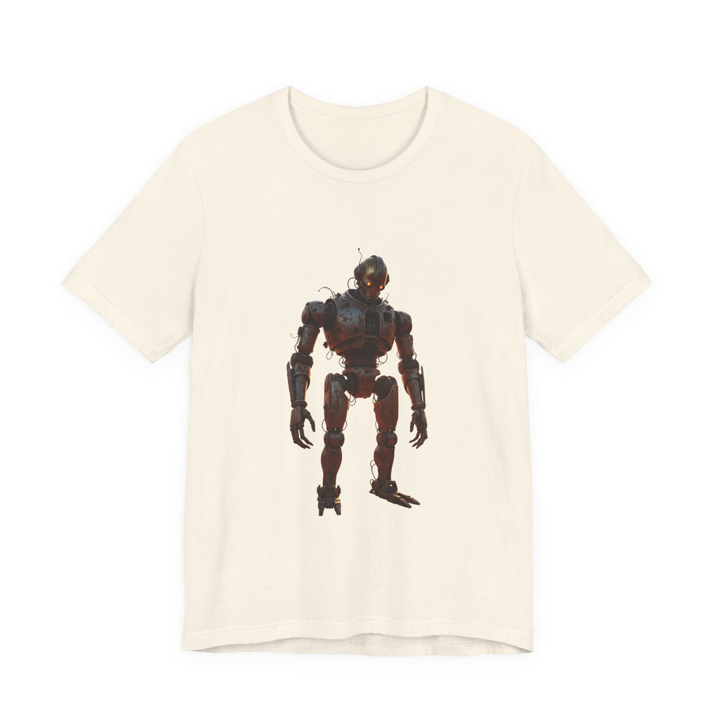 Retro Robot Graphic Tee — Vintage Mech Illustration T-Shirt