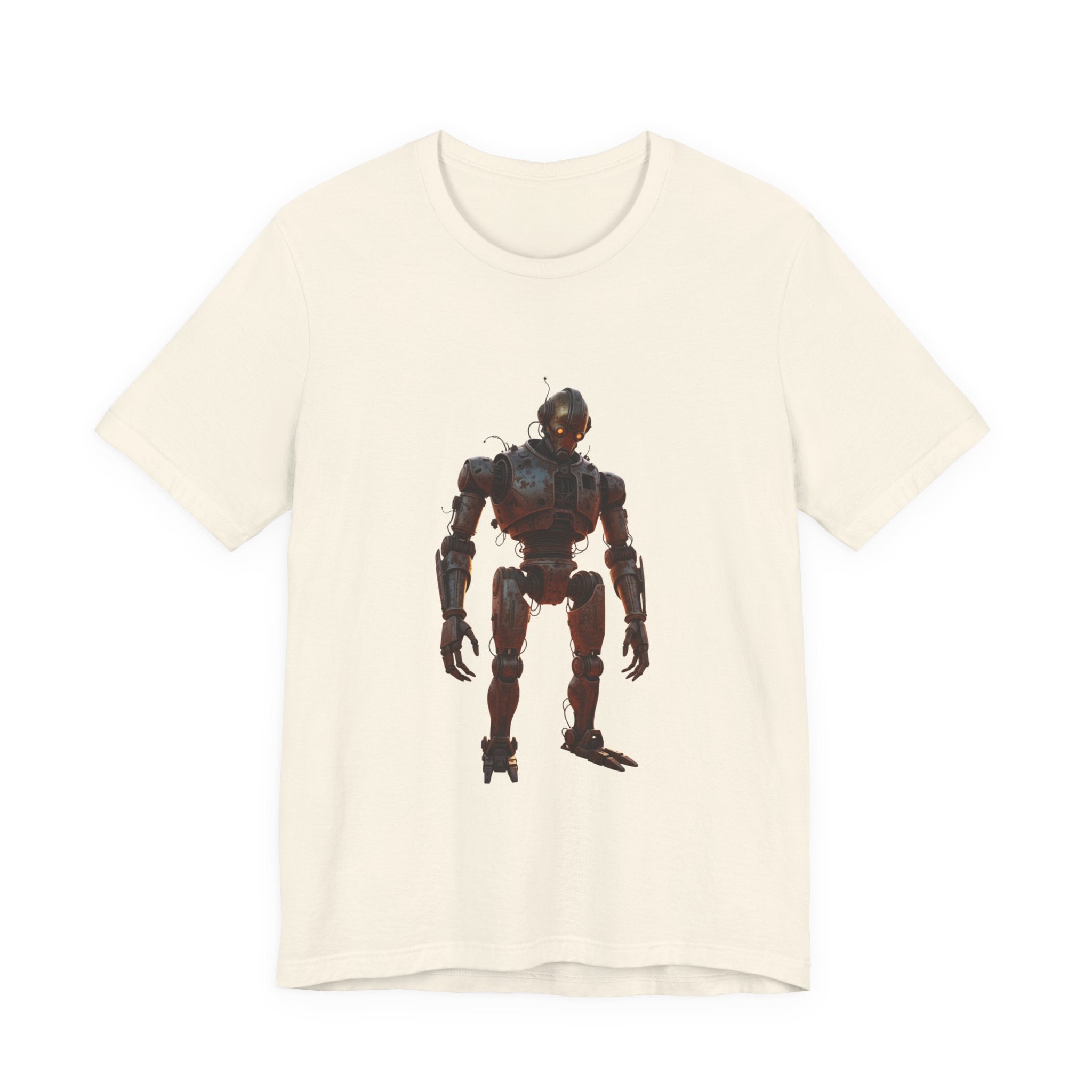 Retro Robot Graphic Tee — Vintage Mech Illustration T-Shirt
