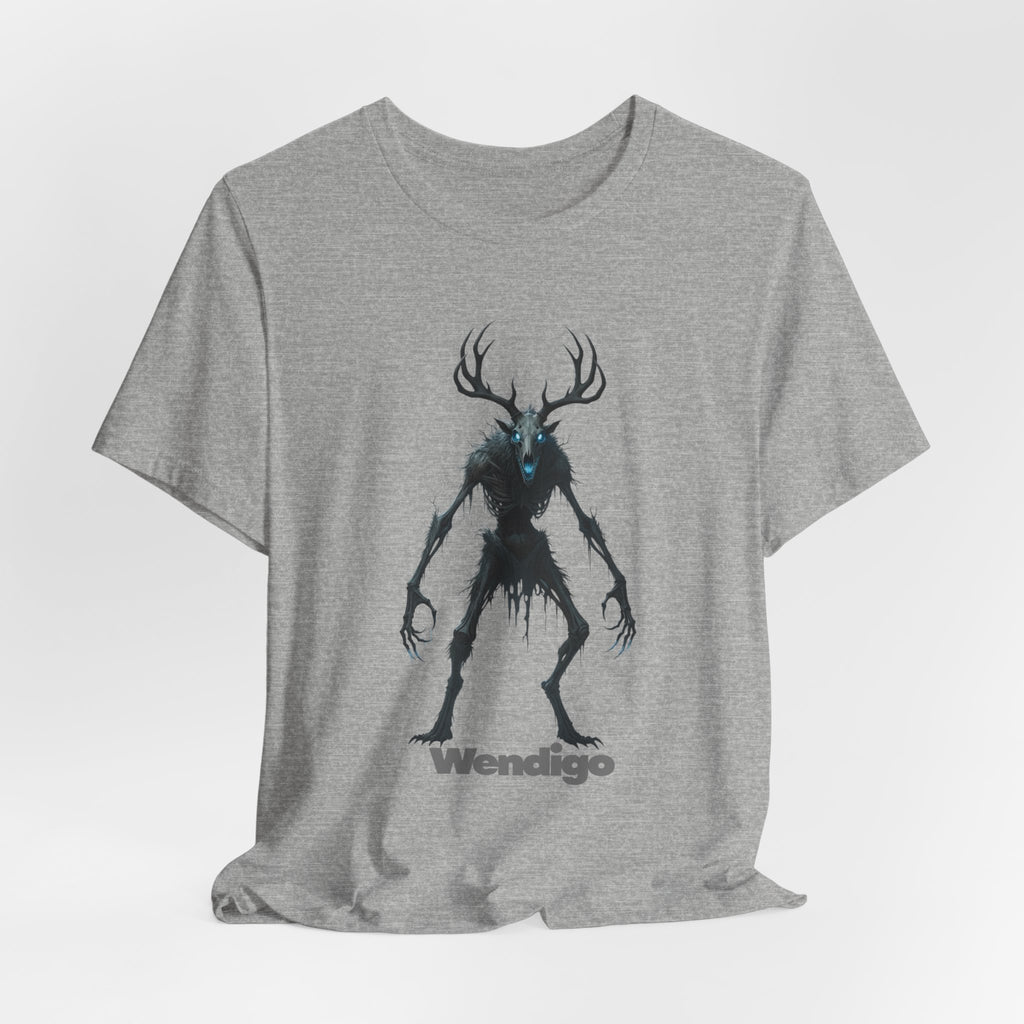 Wendigo Horror Tee — Creepy Deer Monster Graphic T-Shirt