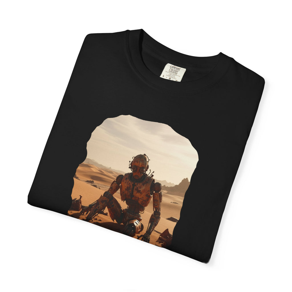 Desert Surfer T-Shirt — Vintage Sunlit Sandboarding Graphic Tee