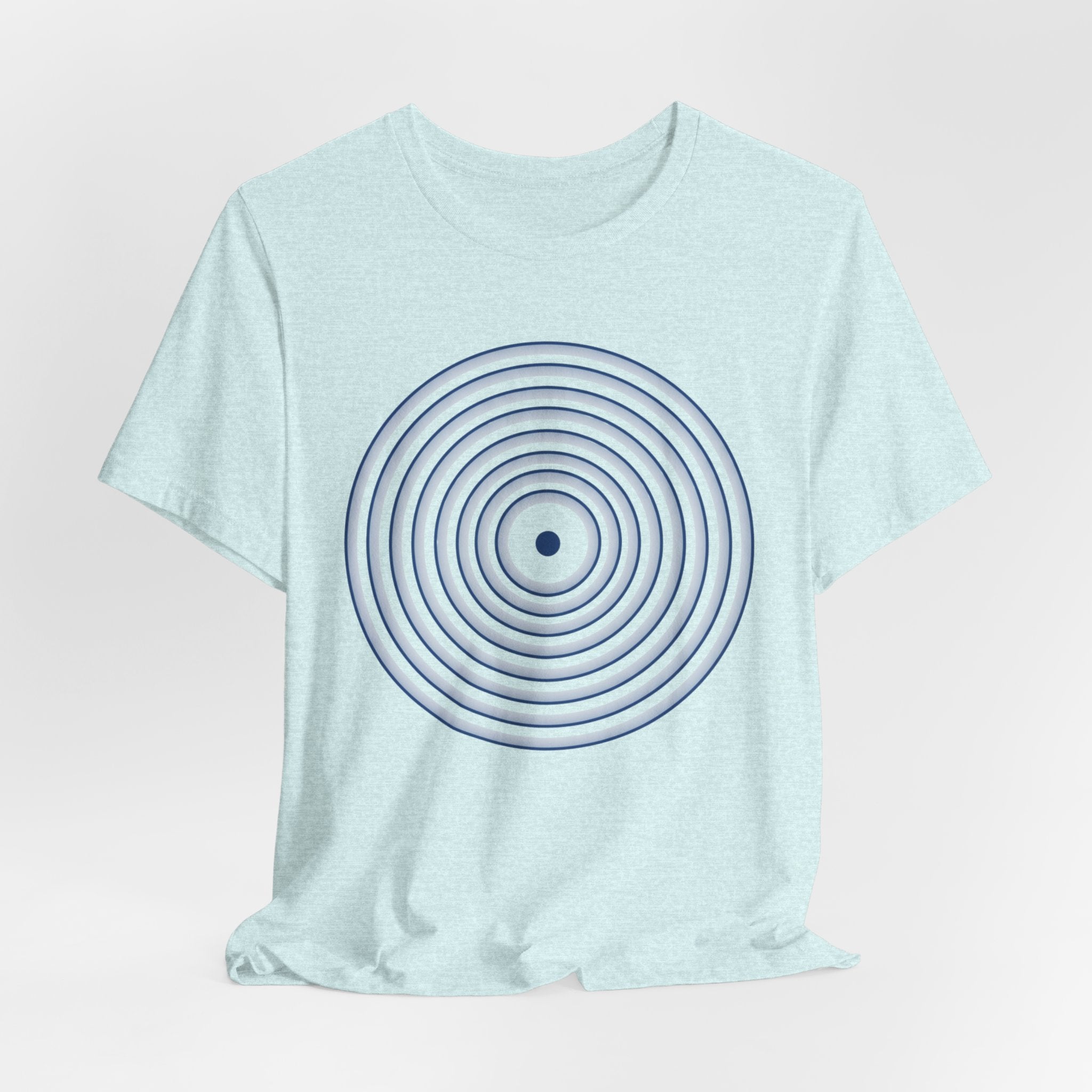Concentric Circle Graphic Tee – Minimalist Retro Target Design
