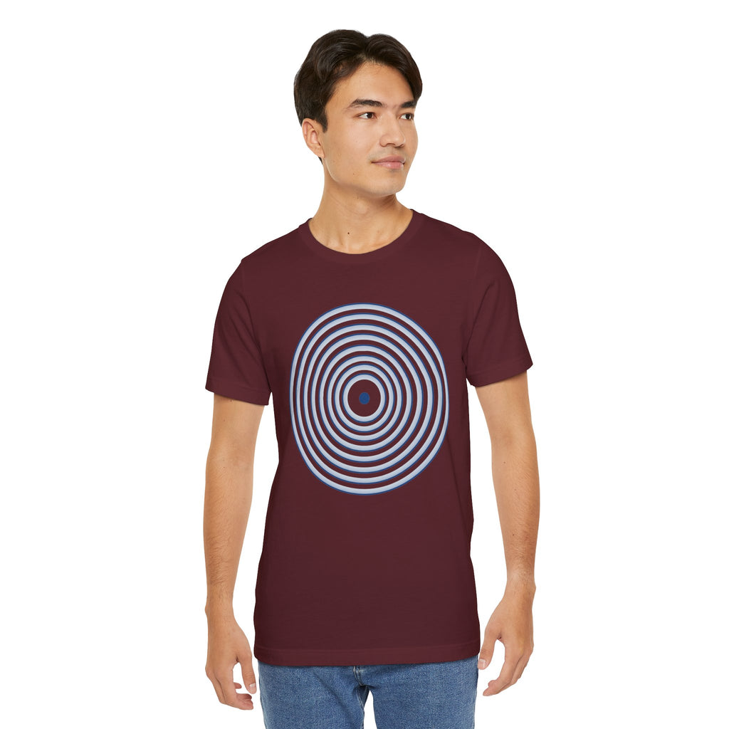 Concentric Circle Graphic Tee – Minimalist Retro Target Design