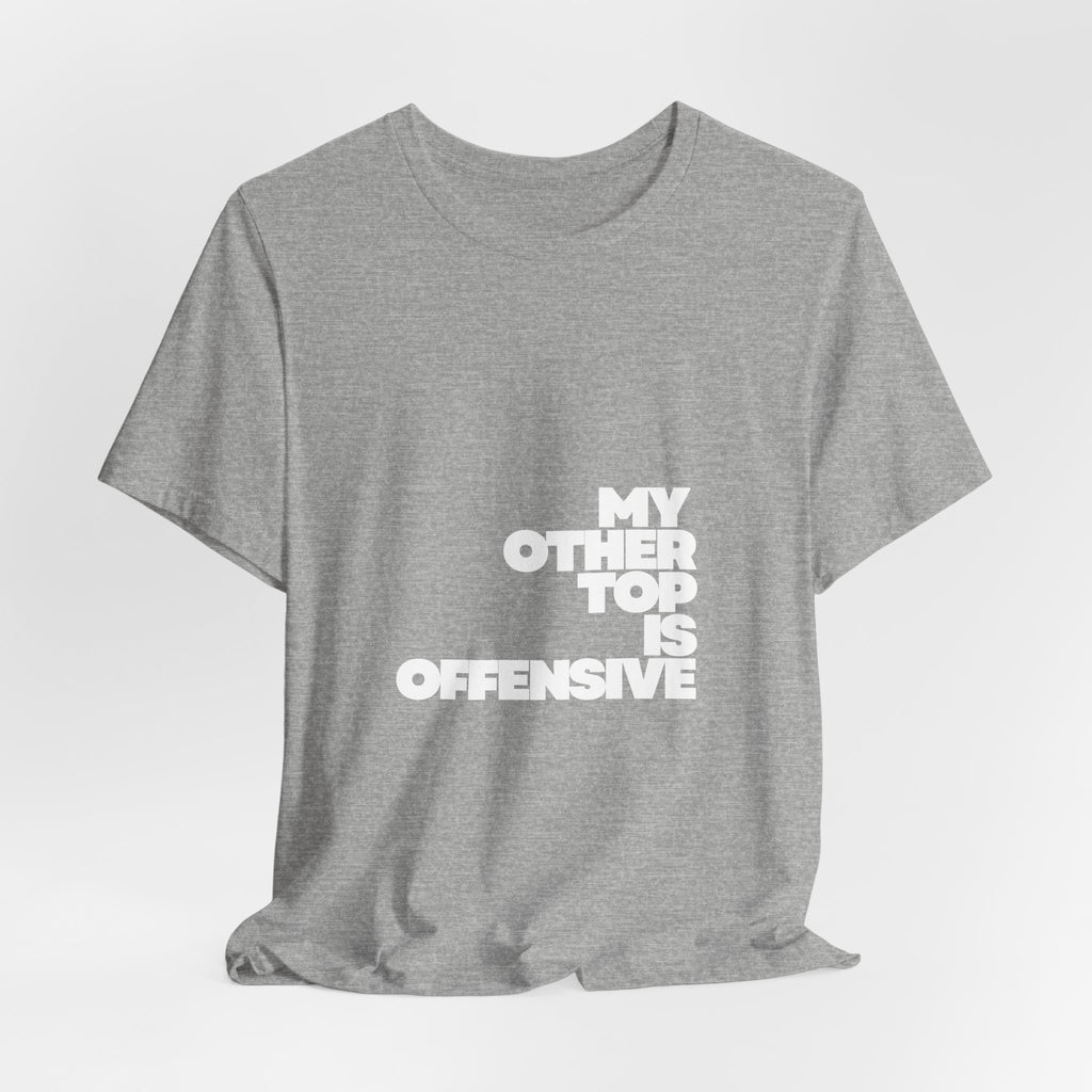 Classic White Tee — Plain Unisex Short Sleeve T-Shirt