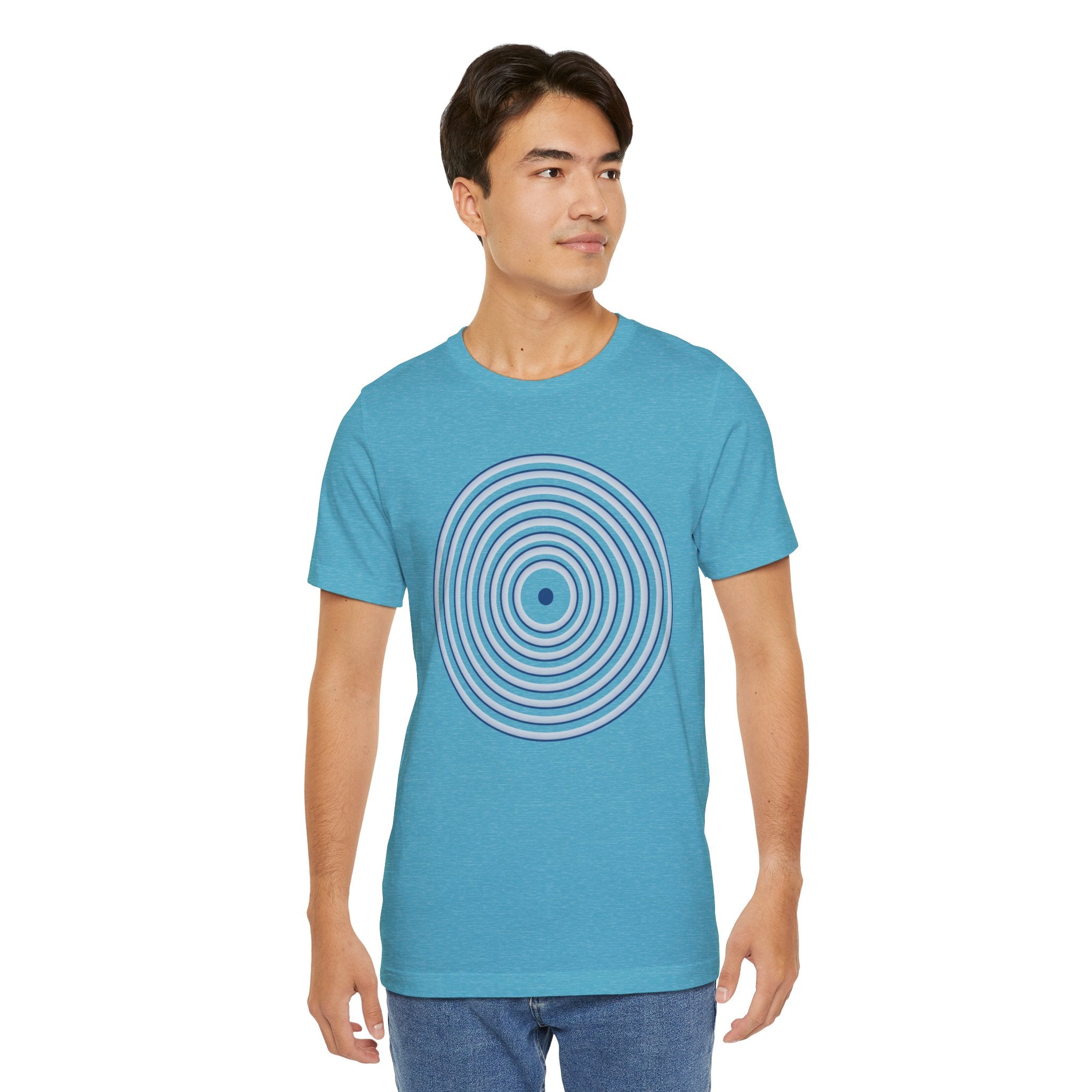Concentric Circle Graphic Tee – Minimalist Retro Target Design