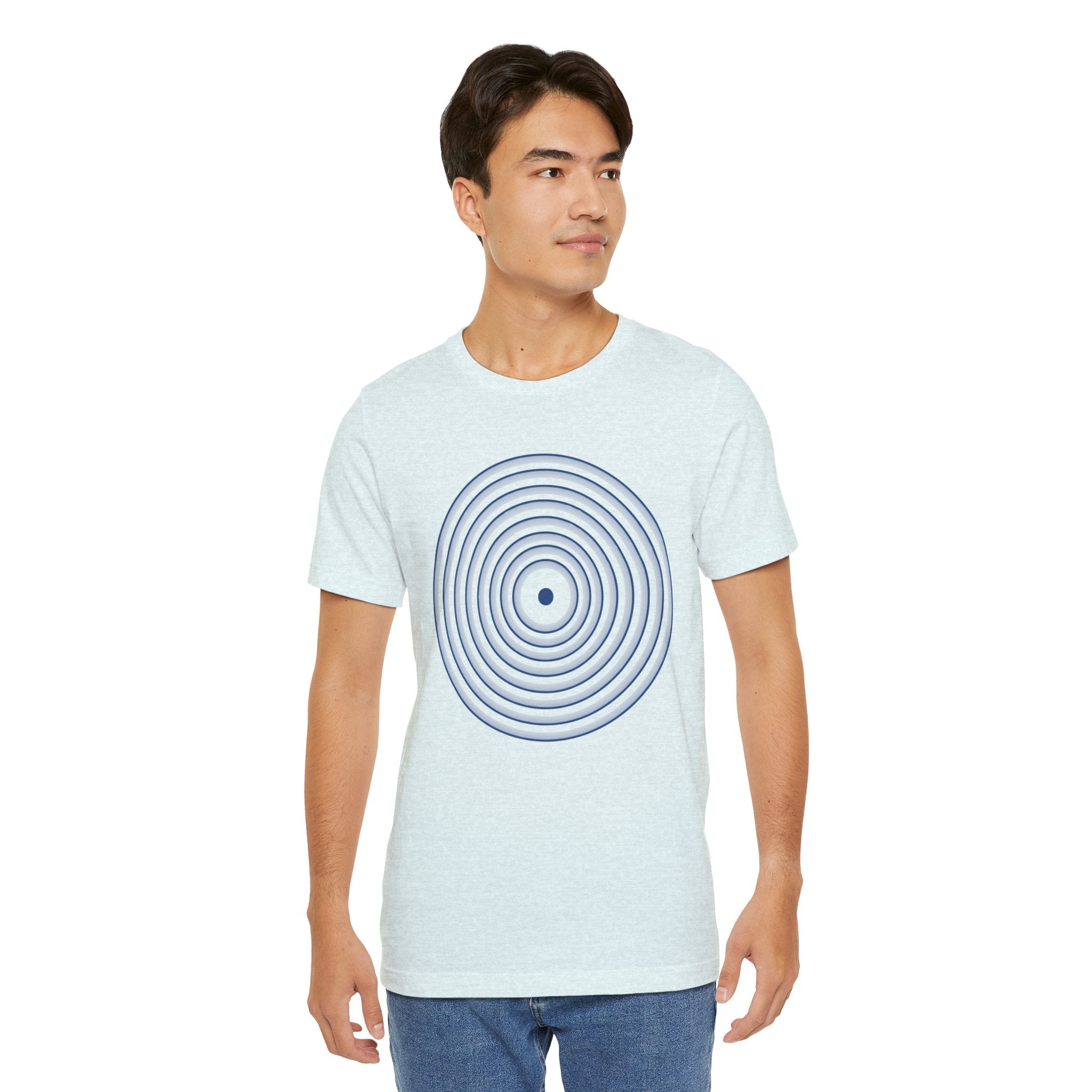 Concentric Circle Graphic Tee – Minimalist Retro Target Design