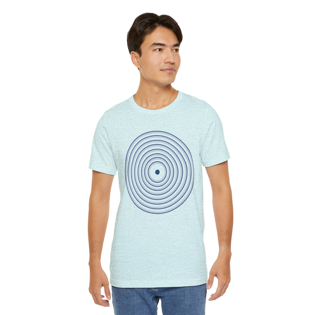Concentric Circle Graphic Tee – Minimalist Retro Target Design