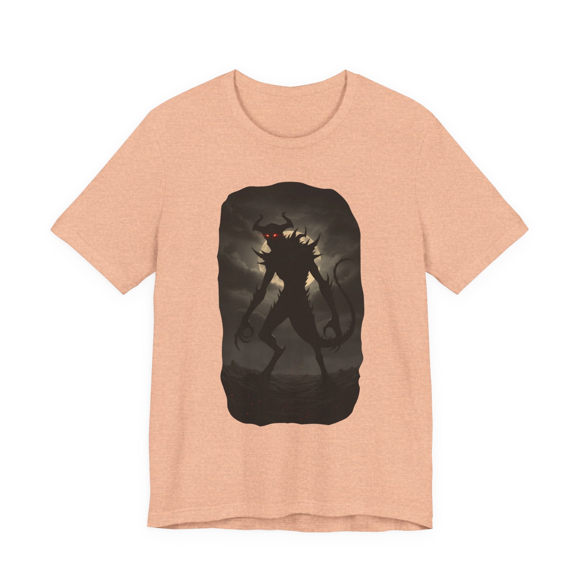 Monster Silhouette Tee — Dark Shadow Demon Graphic T-Shirt
