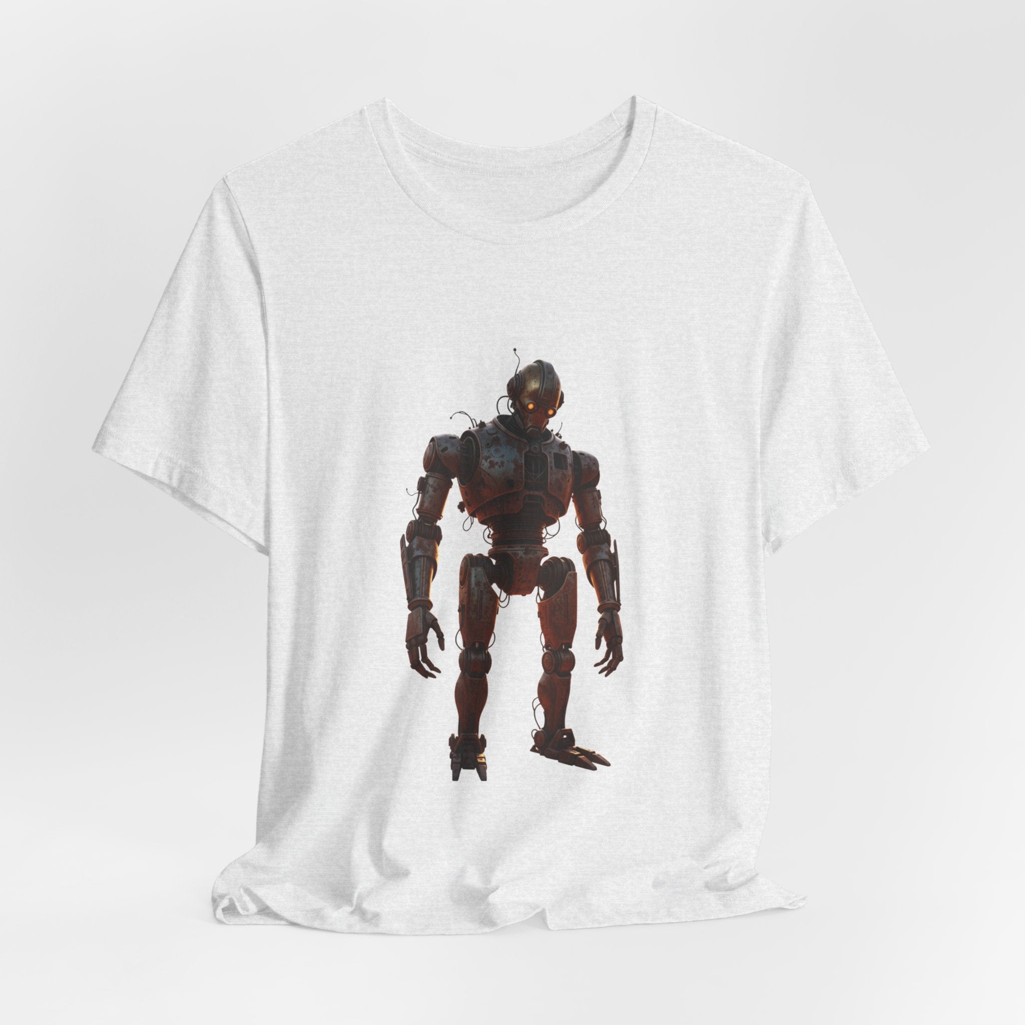 Retro Robot Graphic Tee — Vintage Mech Illustration T-Shirt