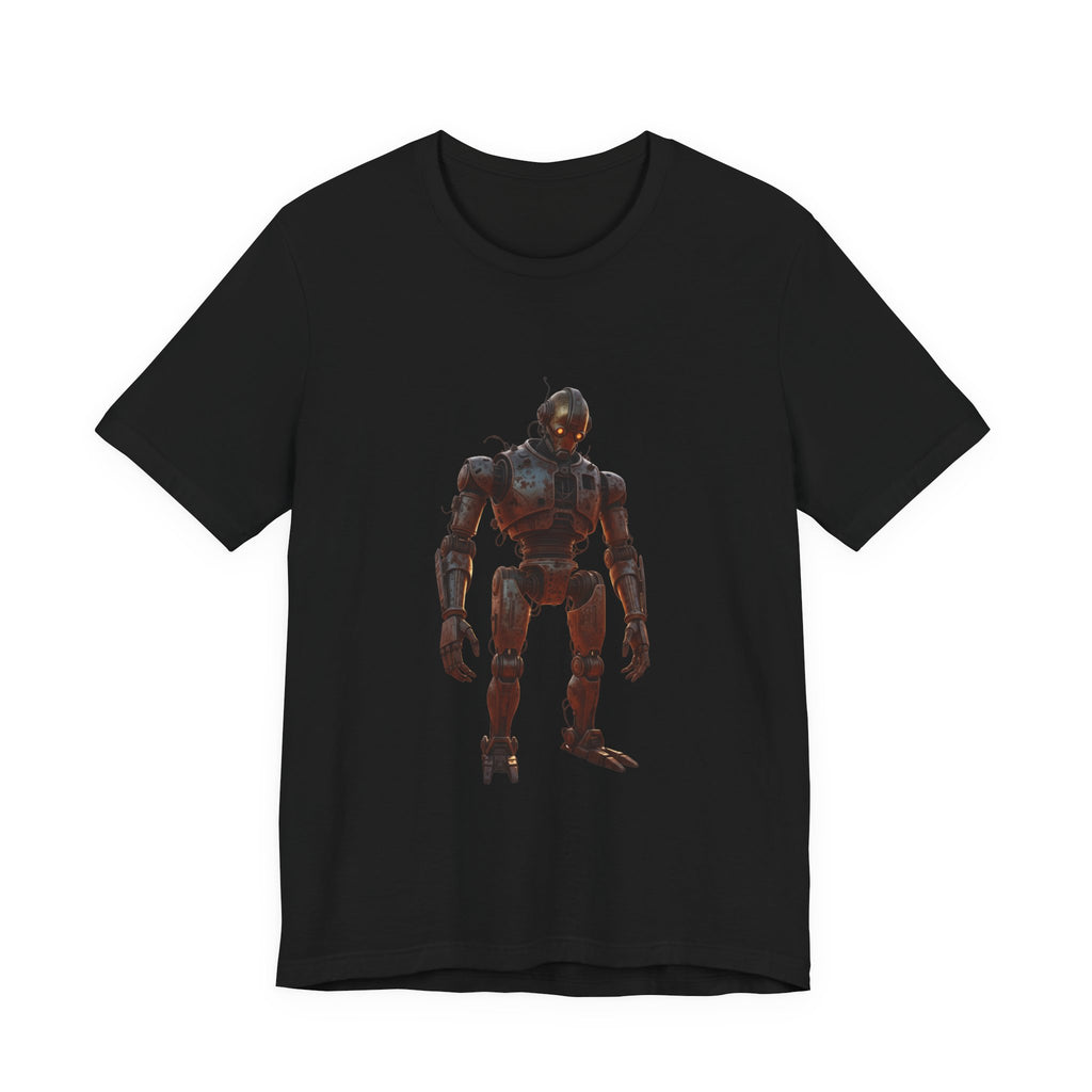 Retro Robot Graphic Tee — Vintage Mech Illustration T-Shirt