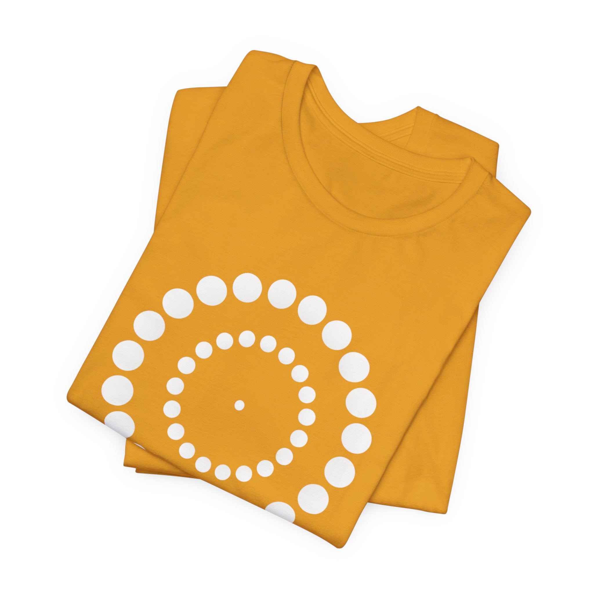 Dot Spiral Tee — Minimal Geometric Graphic T‑Shirt