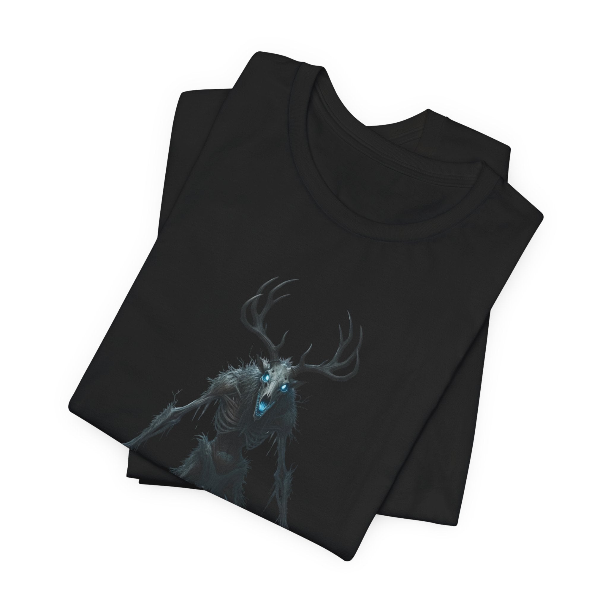Wendigo Horror Tee — Creepy Deer Monster Graphic T-Shirt