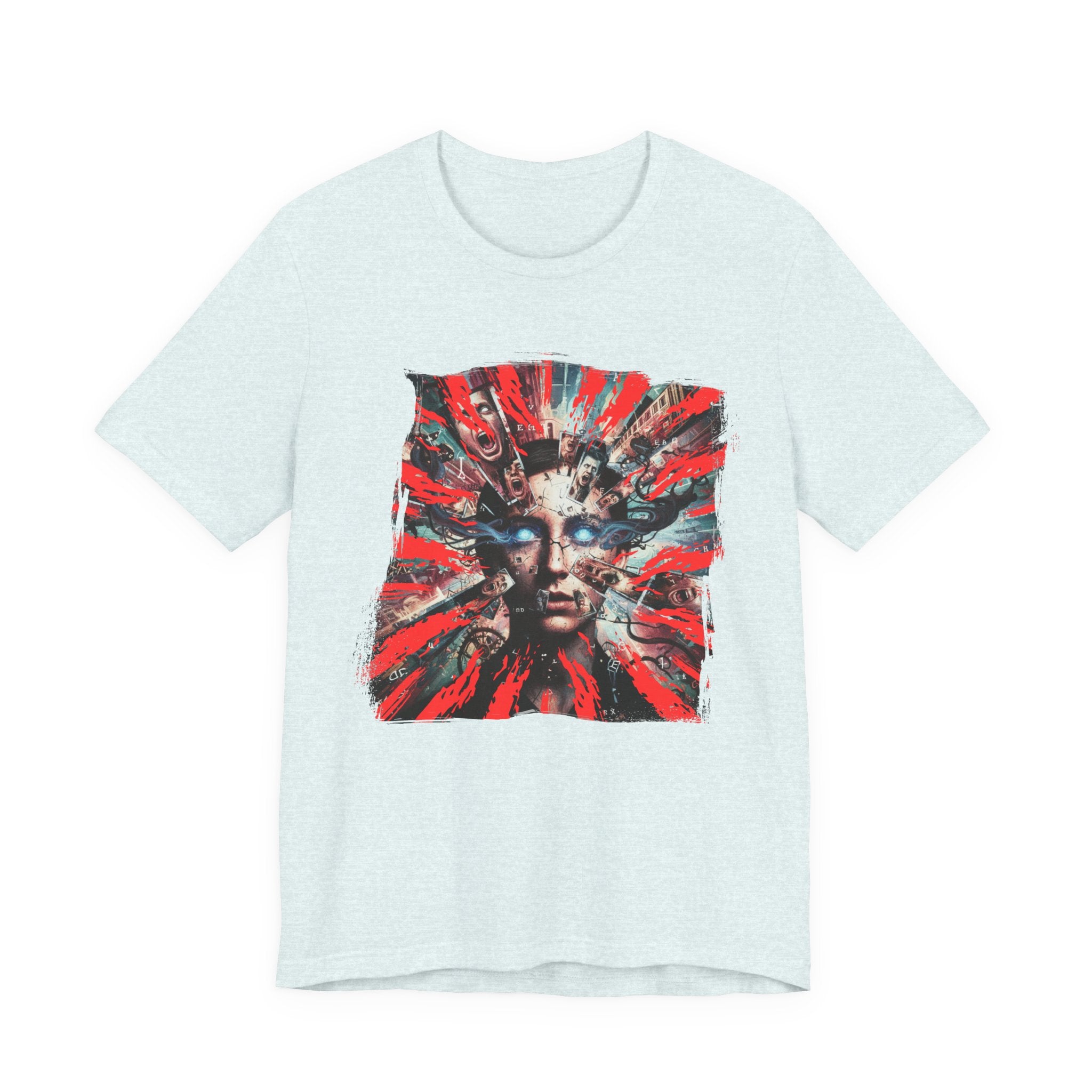 Surreal Sunburst Face Graphic Tee