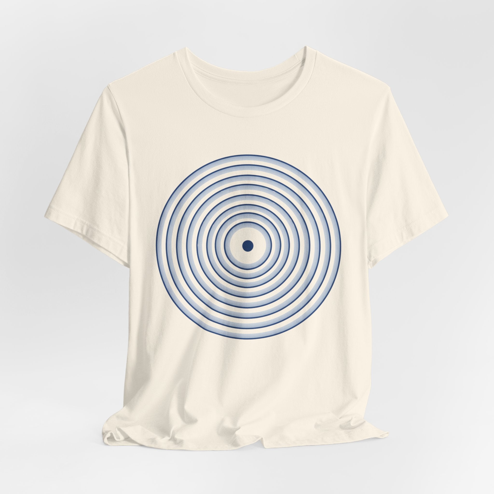 Concentric Circle Graphic Tee – Minimalist Retro Target Design