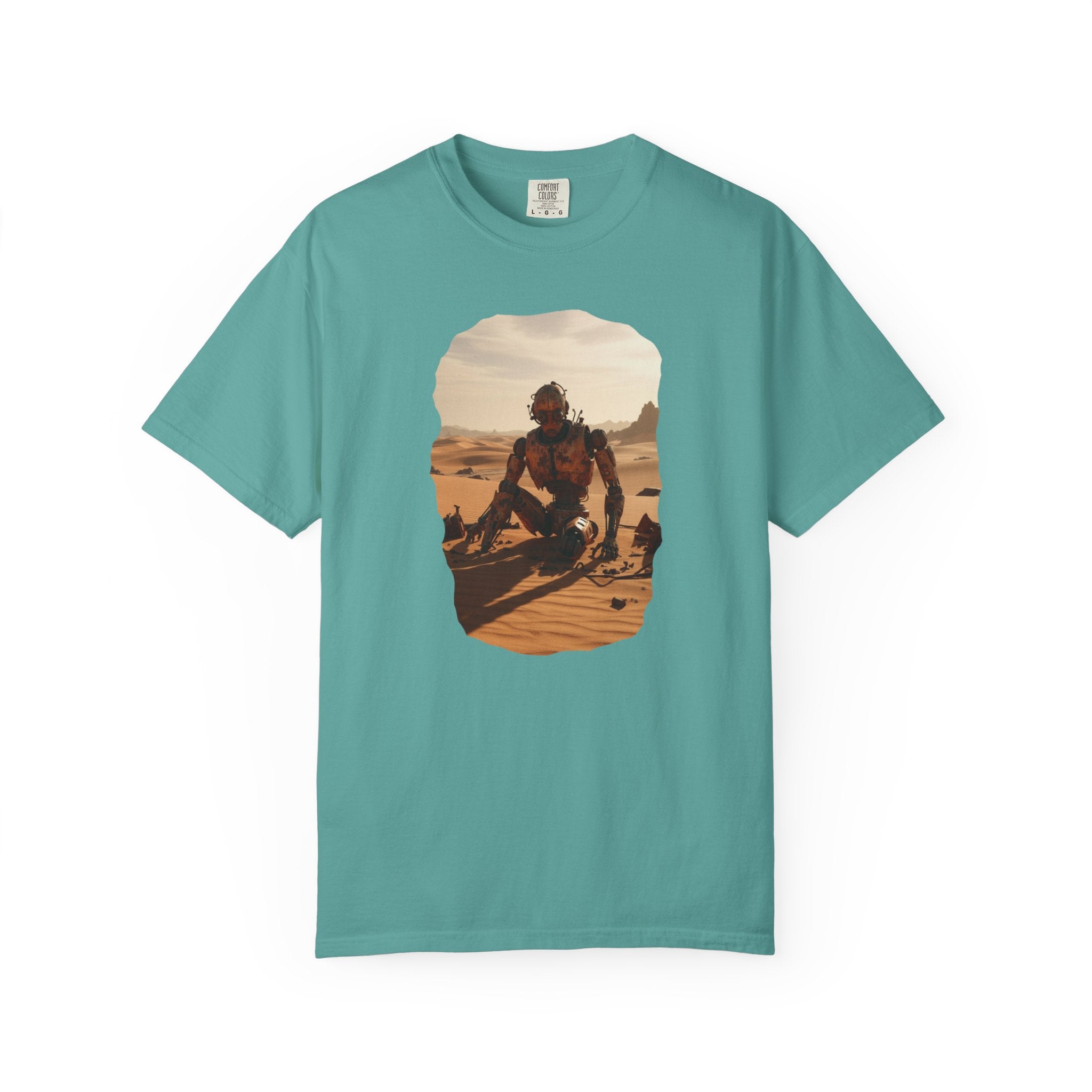 Desert Surfer T-Shirt — Vintage Sunlit Sandboarding Graphic Tee