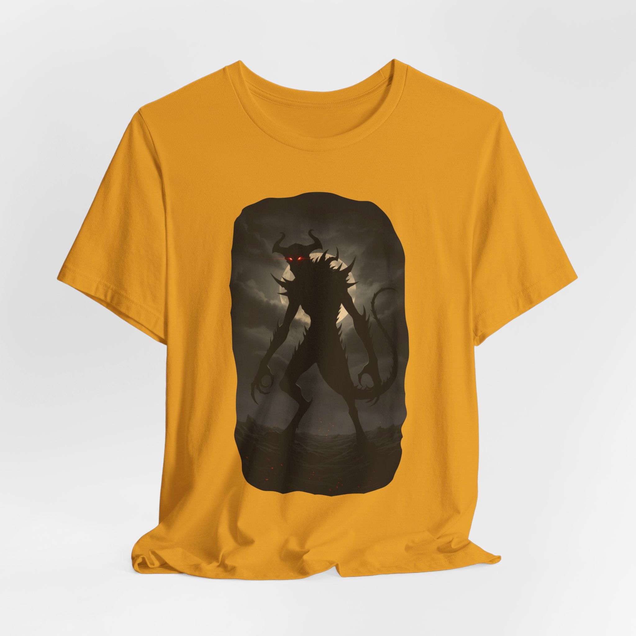 Monster Silhouette Tee — Dark Shadow Demon Graphic T-Shirt