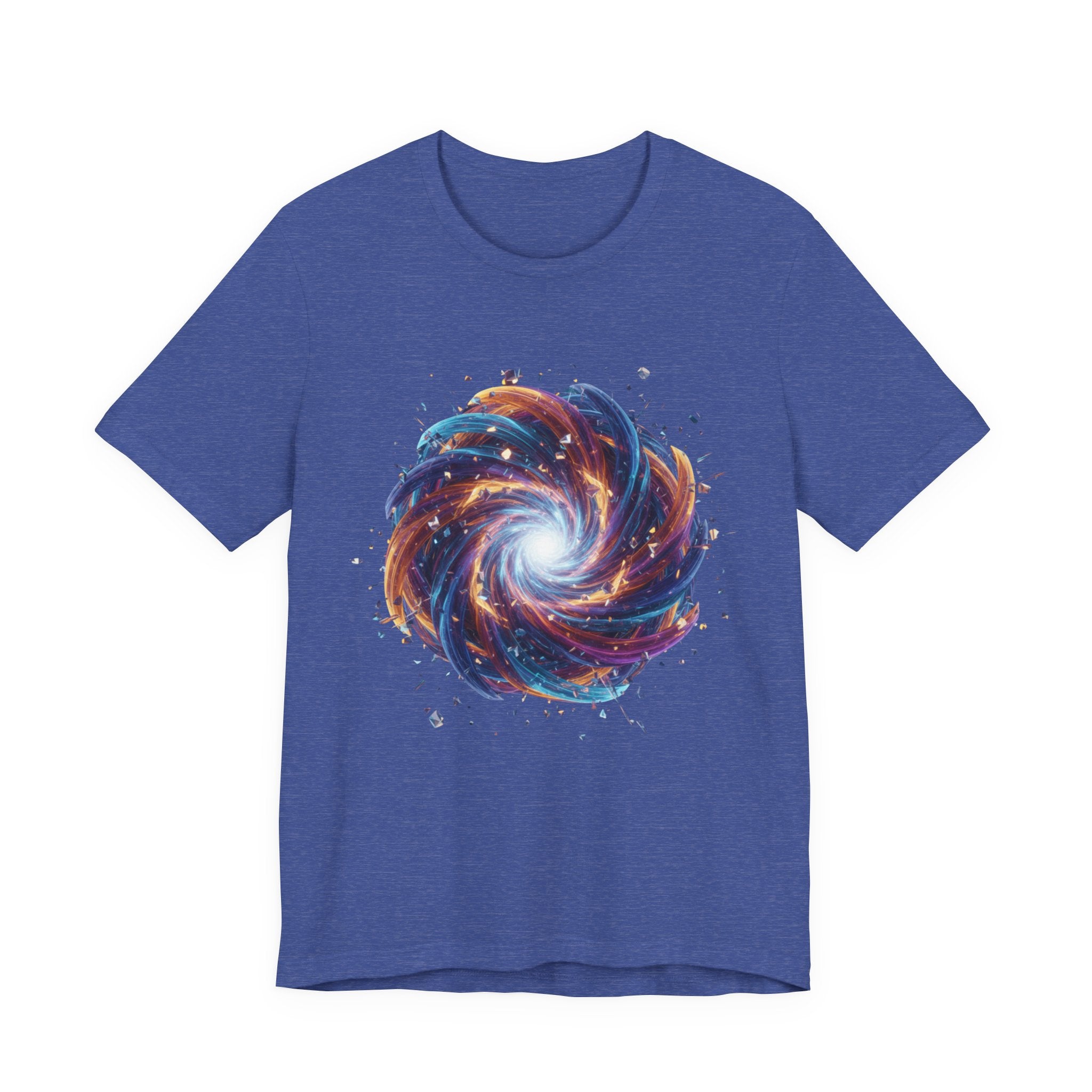Galaxy Spiral Art Tee — Colorful Cosmic Swirl T-Shirt