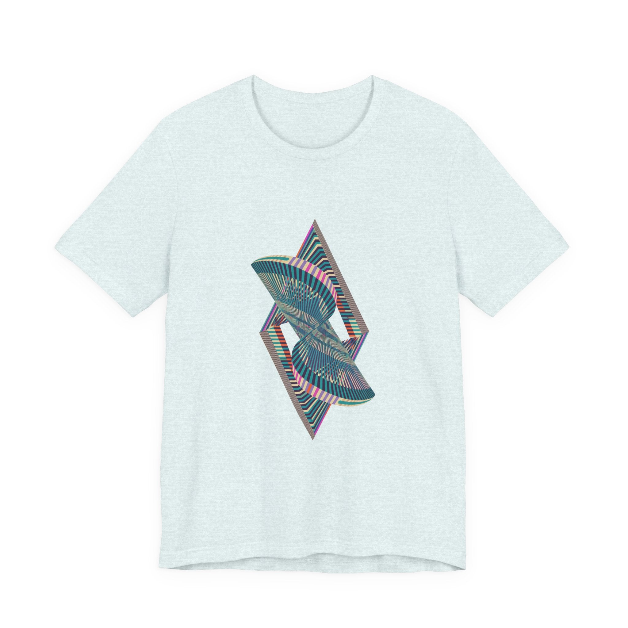 Abstract Geometric Wave Graphic Tee
