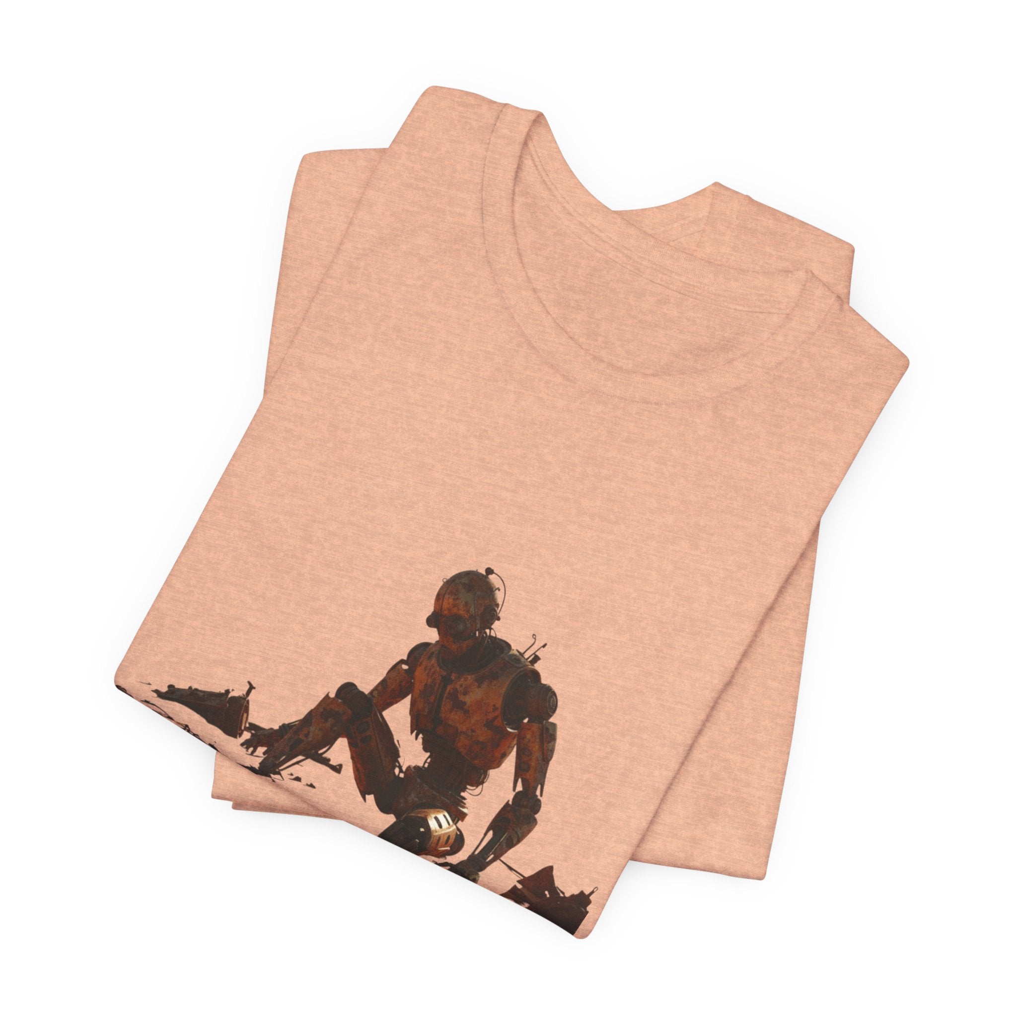 Survivor Figure Graphic Tee — Desert Wanderer Illustration T-Shirt