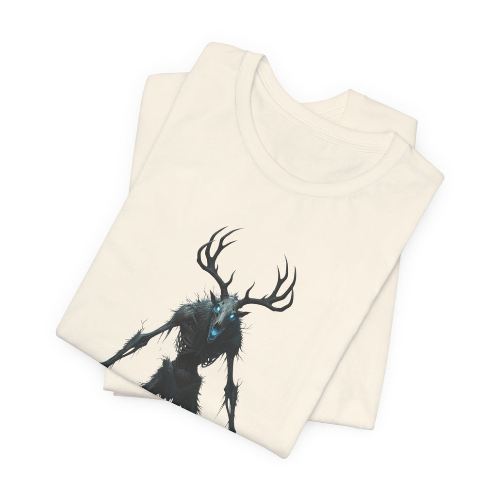 Wendigo Horror Tee — Creepy Deer Monster Graphic T-Shirt
