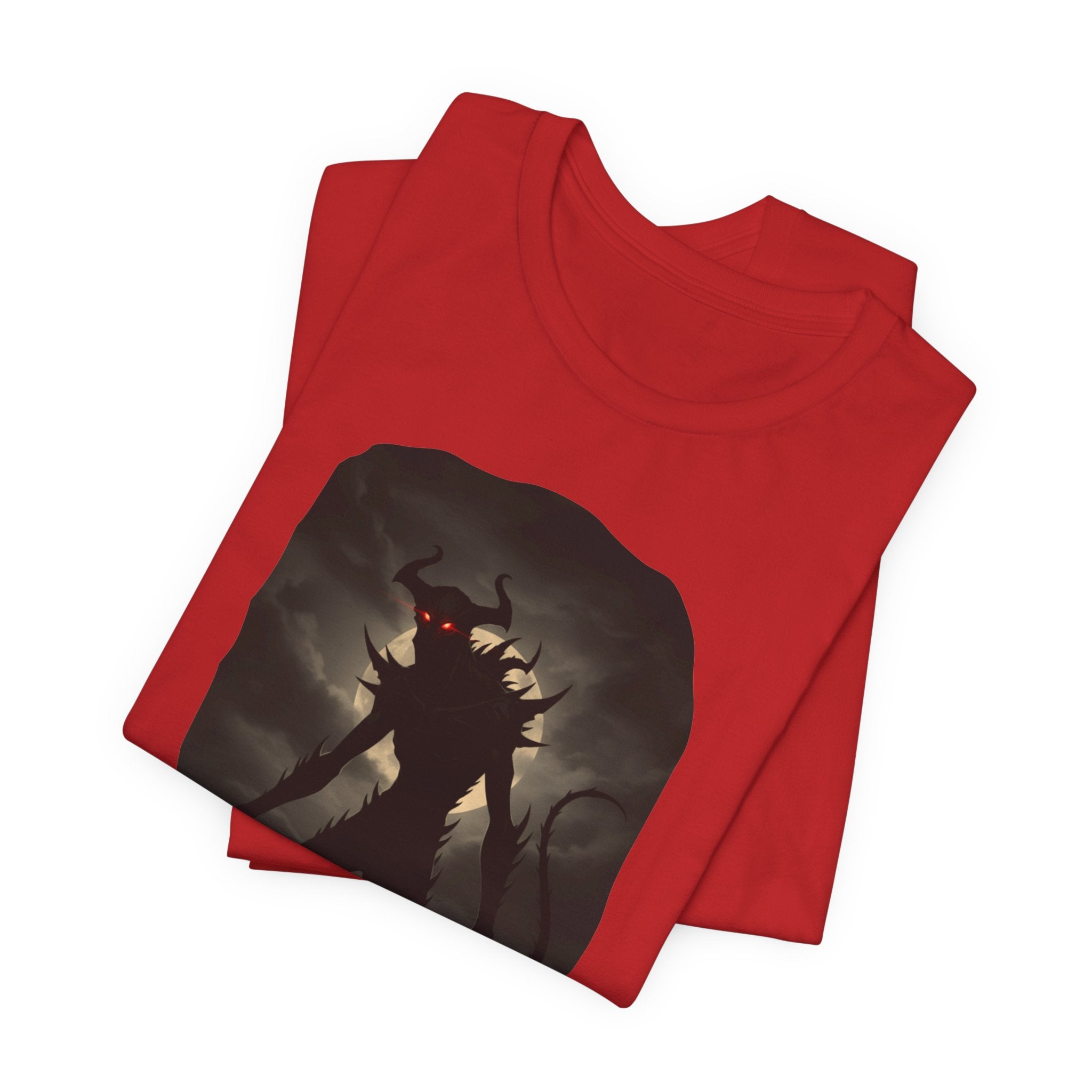 Monster Silhouette Tee — Dark Shadow Demon Graphic T-Shirt