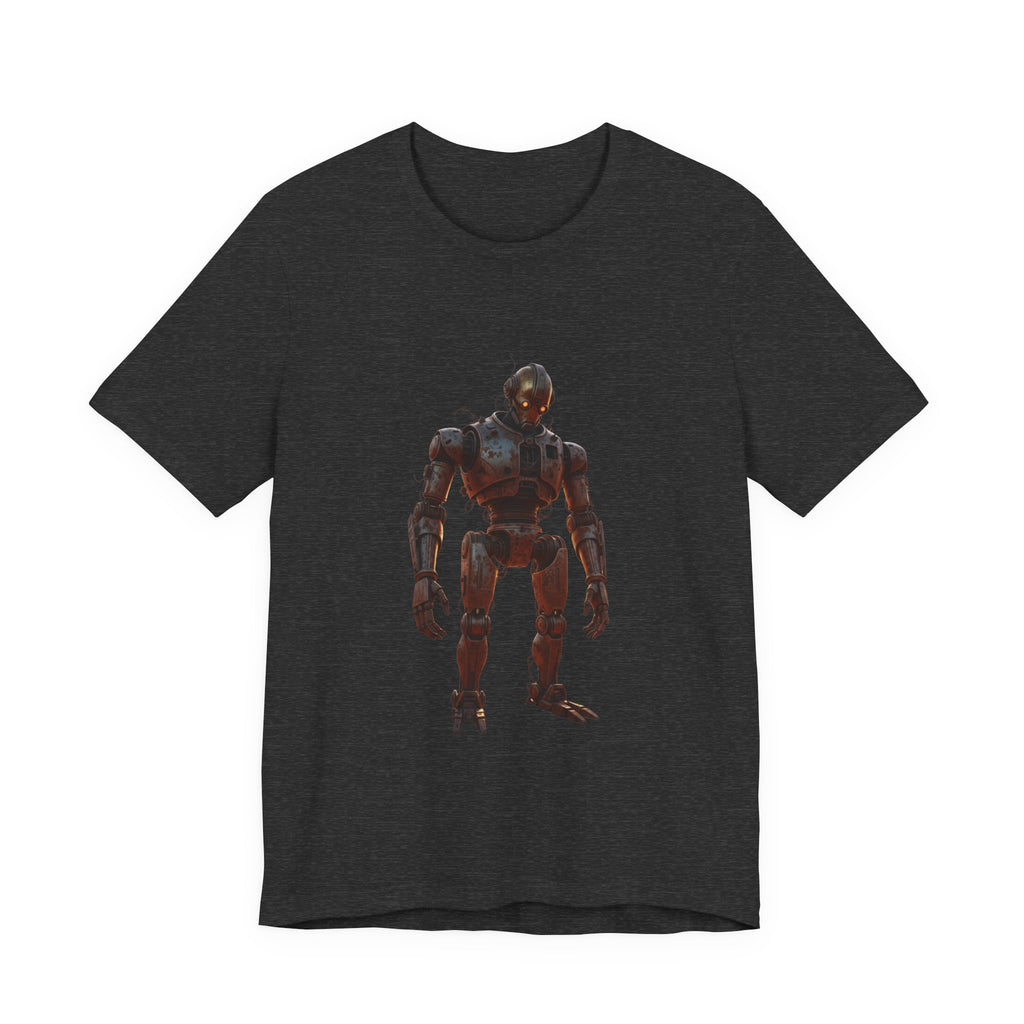 Retro Robot Graphic Tee — Vintage Mech Illustration T-Shirt