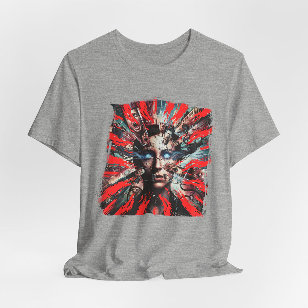 Surreal Sunburst Face Graphic Tee