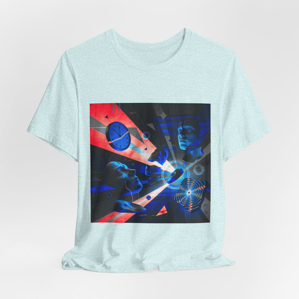 Spacewave Graphic Tee — Retro Futurism Cosmic Design