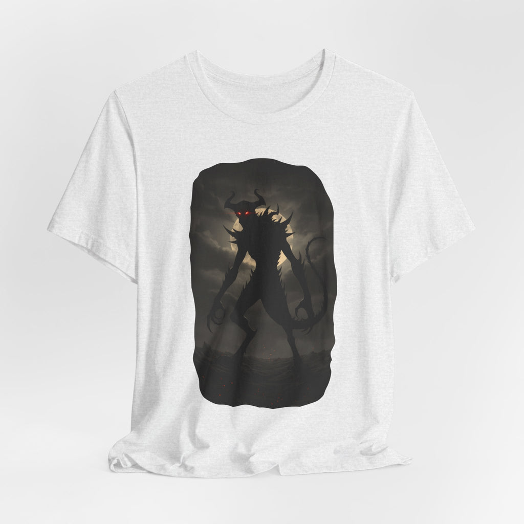 Monster Silhouette Tee — Dark Shadow Demon Graphic T-Shirt