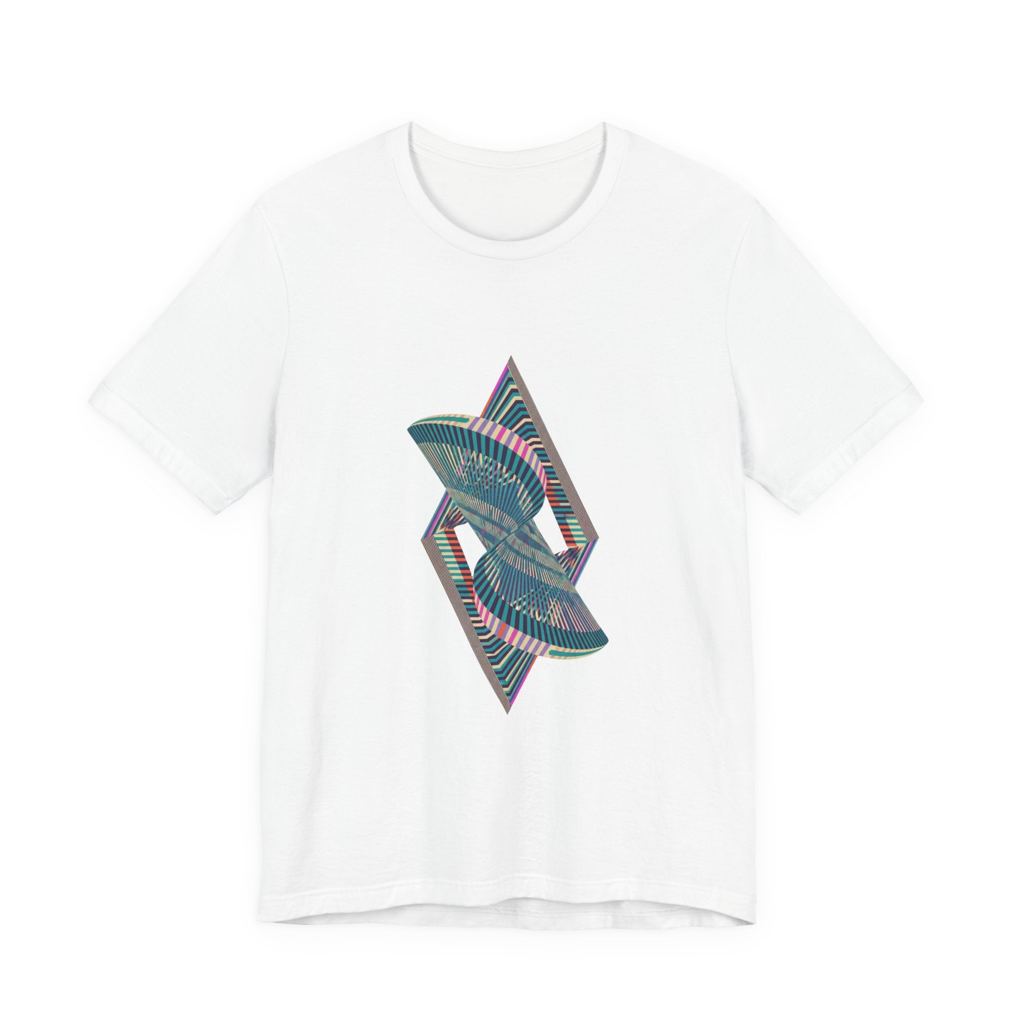 Abstract Geometric Wave Graphic Tee