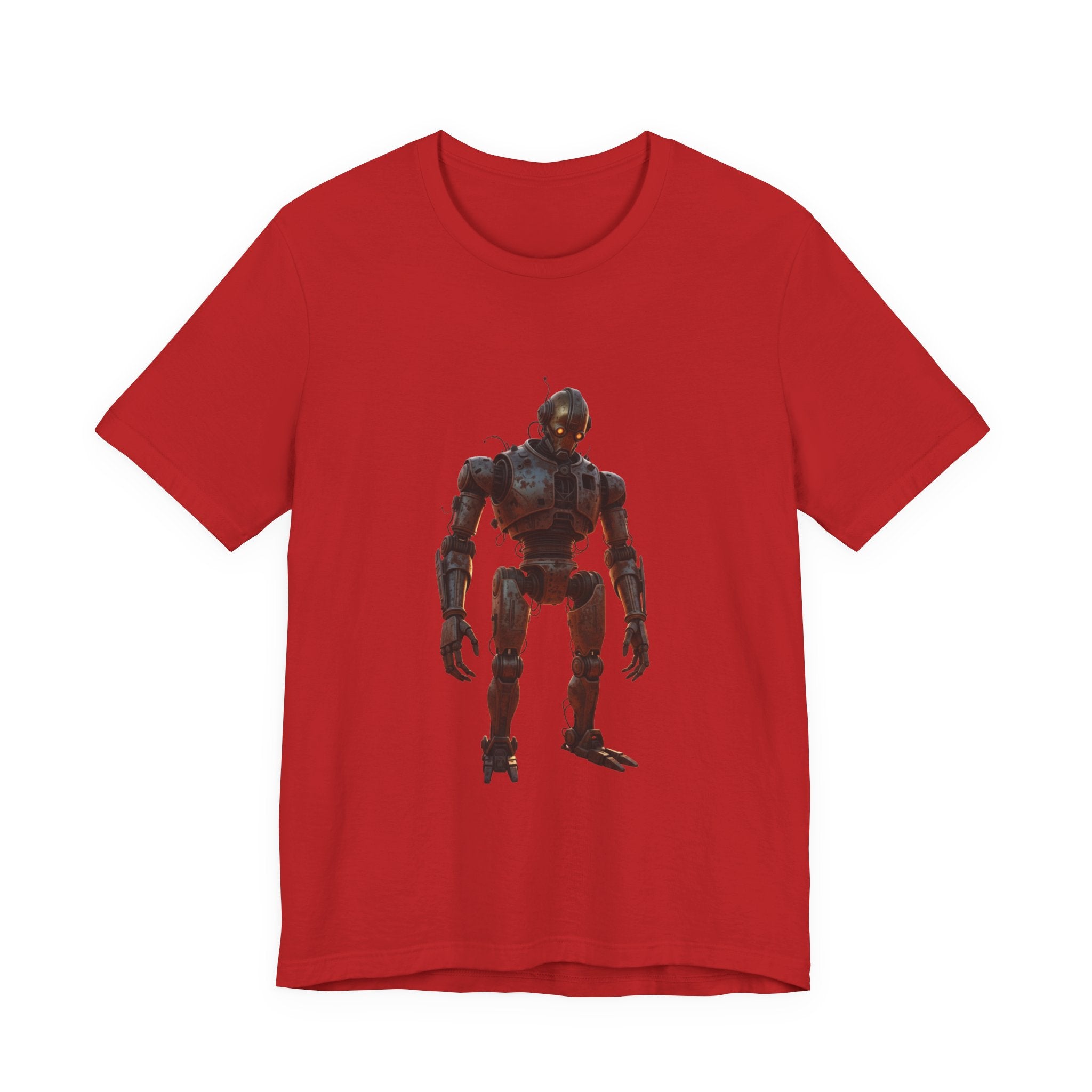 Retro Robot Graphic Tee — Vintage Mech Illustration T-Shirt