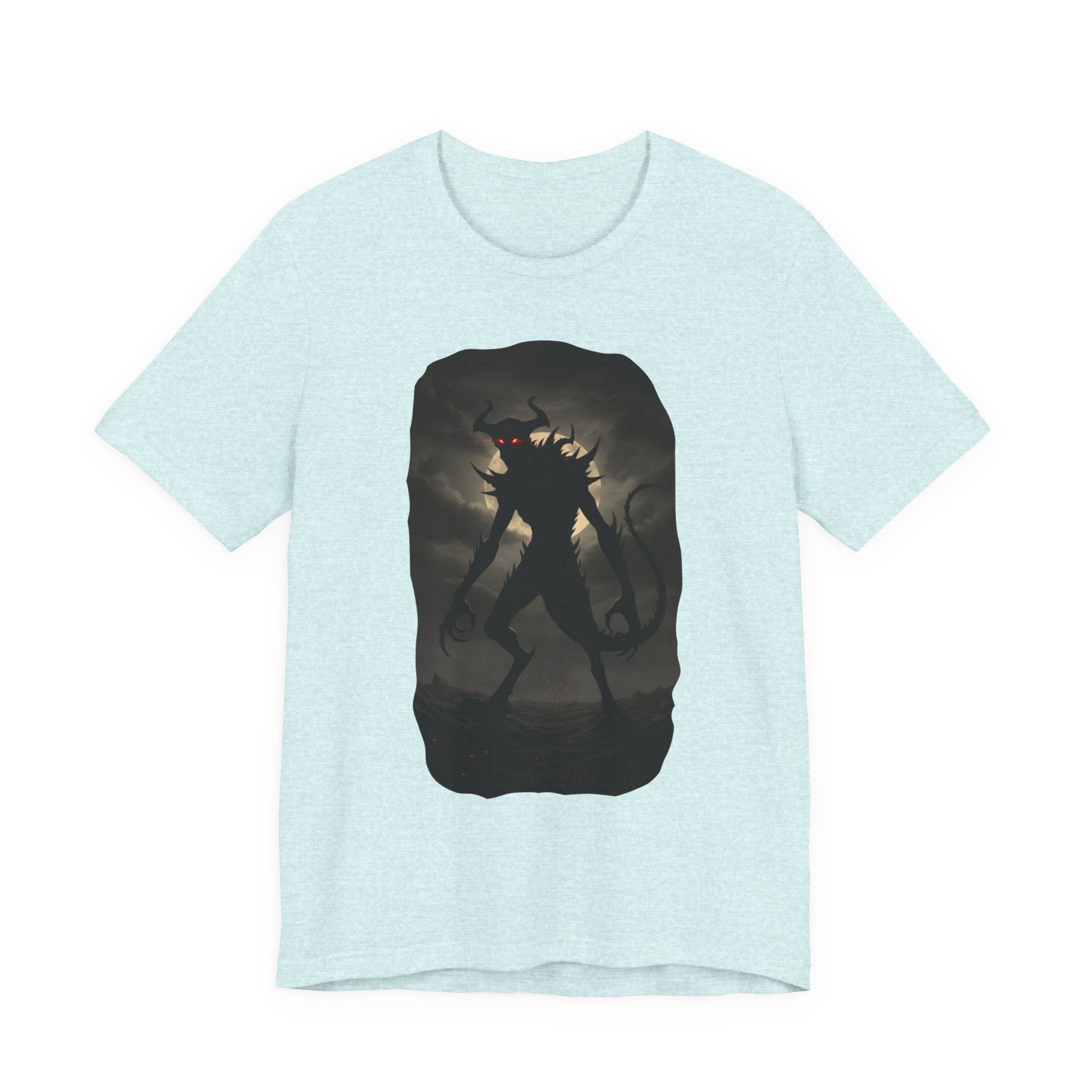 Monster Silhouette Tee — Dark Shadow Demon Graphic T-Shirt