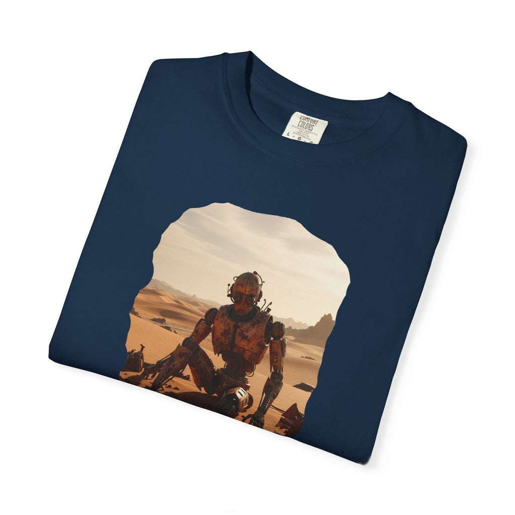 Desert Surfer T-Shirt — Vintage Sunlit Sandboarding Graphic Tee