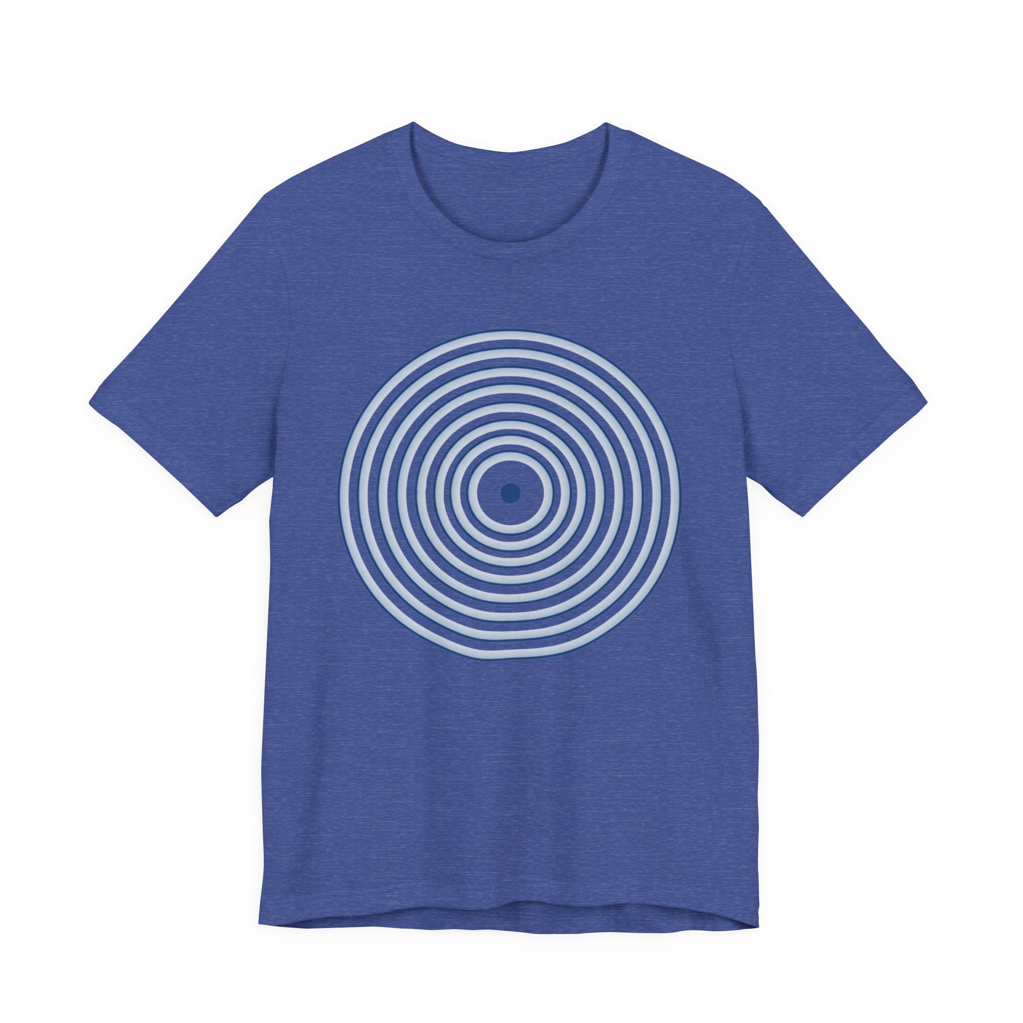 Concentric Circle Graphic Tee – Minimalist Retro Target Design