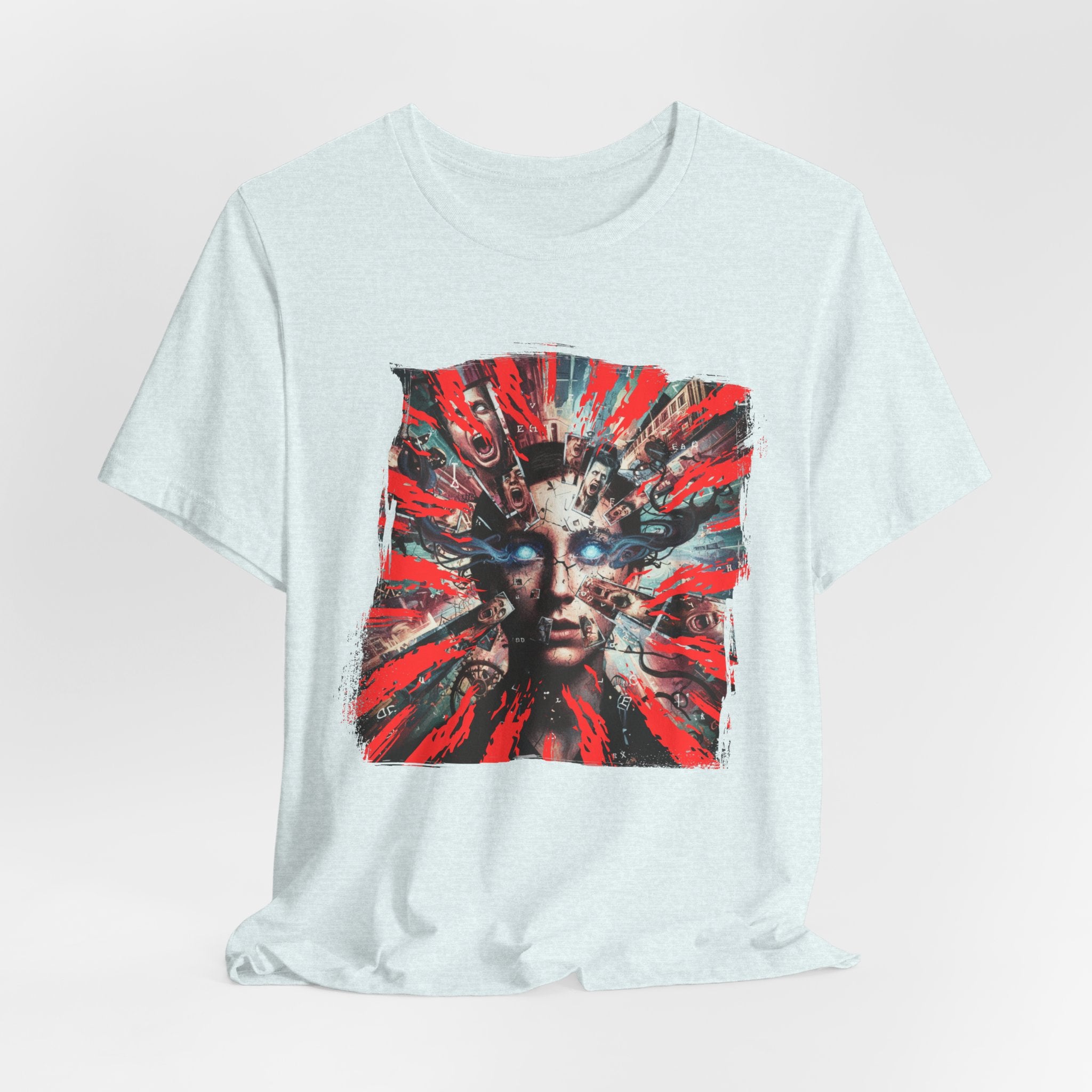 Surreal Sunburst Face Graphic Tee
